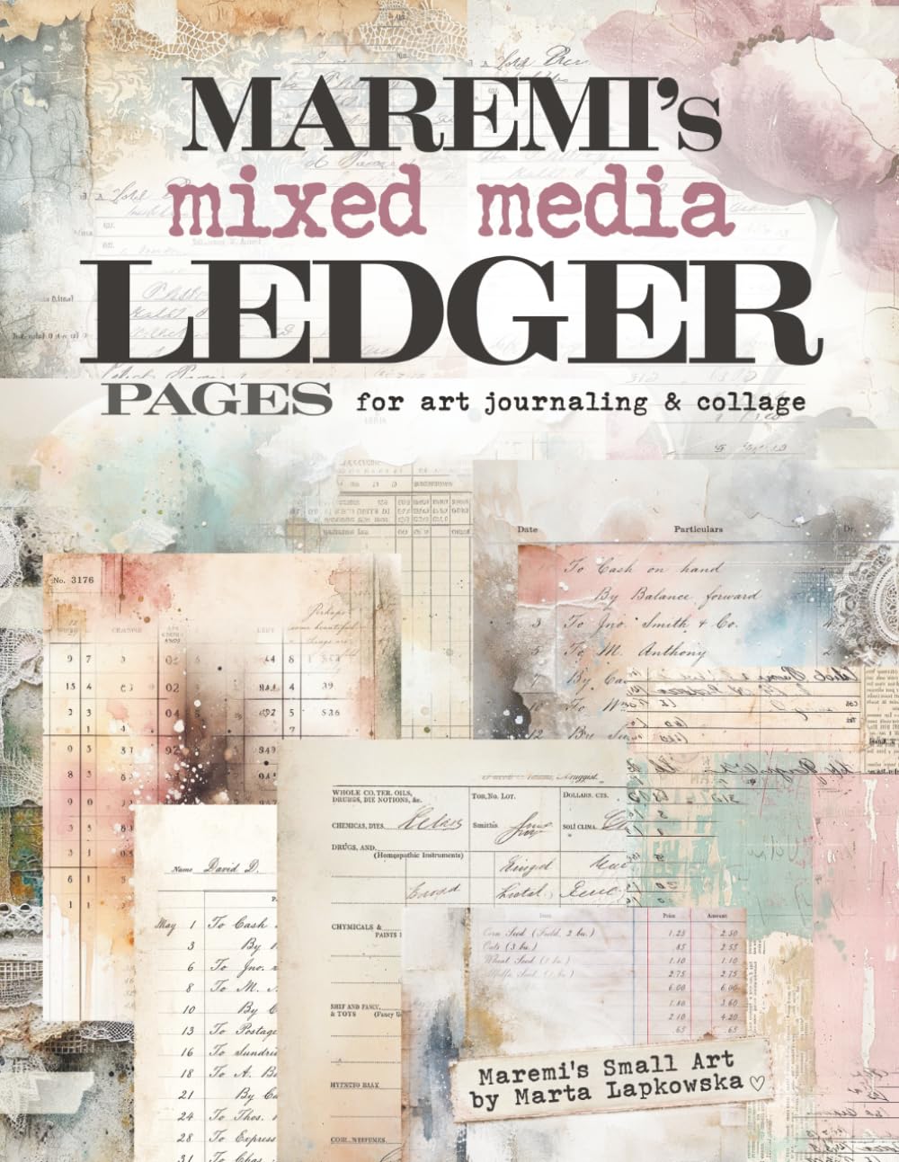 ler totalmente MAREMI'S mixed media LEDGER Pages for art journaling & collage