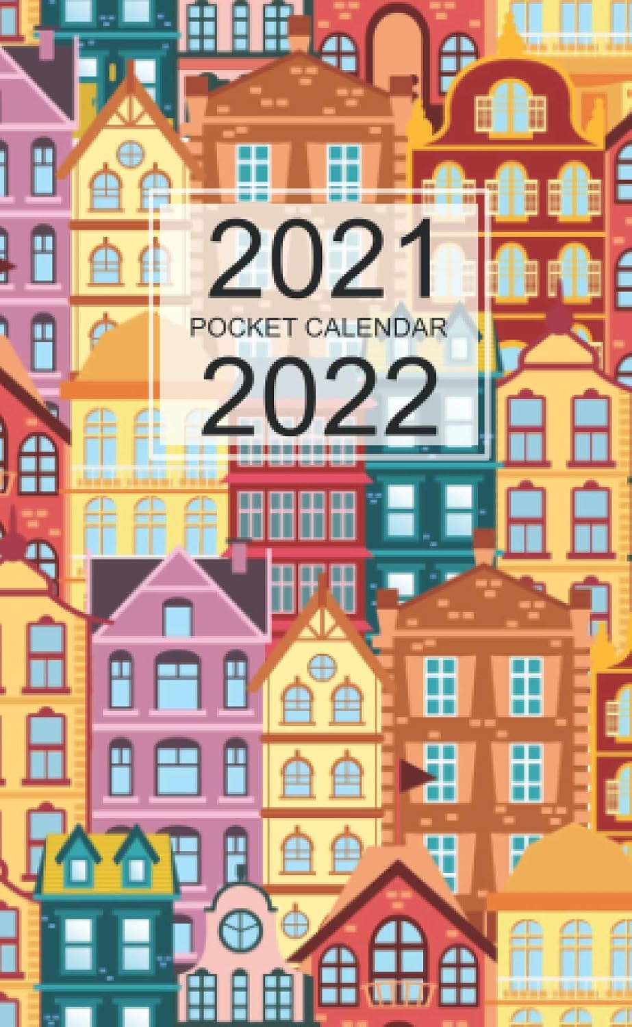 ler totalmente 2021-2022 Two Year Planner: Pocket Monthly calendar for 2 years schedule and small organizer, Personal time management purse notebook with City Pattern Cover