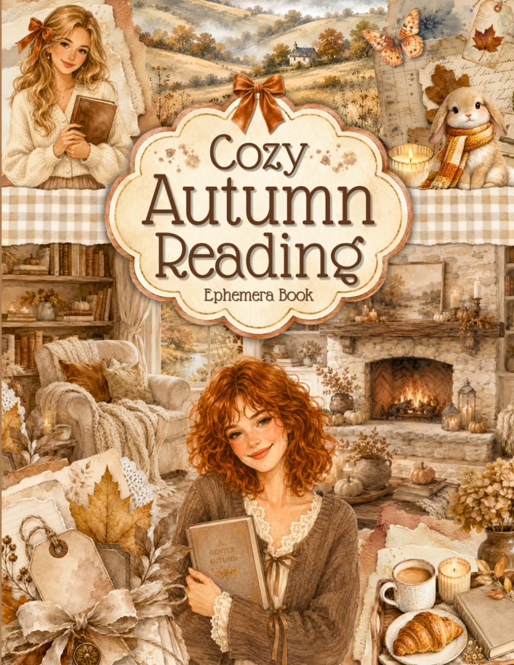 capítulo por capítulo baixar Cozy Autumn Reading Cut & Collage Ephemera Book: 250 High-quality Images with lovely Autumn and Halloween Reading themes for Scrapbooking., Journaling, Collage Art, Mixed Media and more