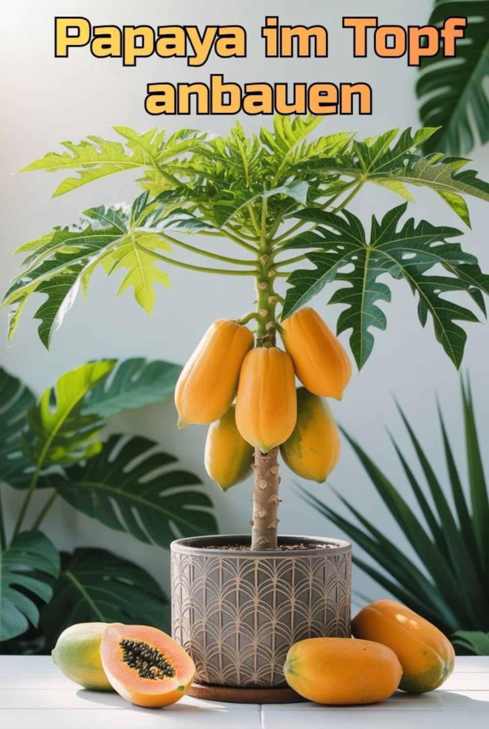 Papaya im Topf anbauen: Eine vollständige Schritt-für-Schritt-Anleitung zum Anbau von Papayas für Haus und Wohnung: von der Pflanzung bis zur Ernte (Früchte) (German Edition)