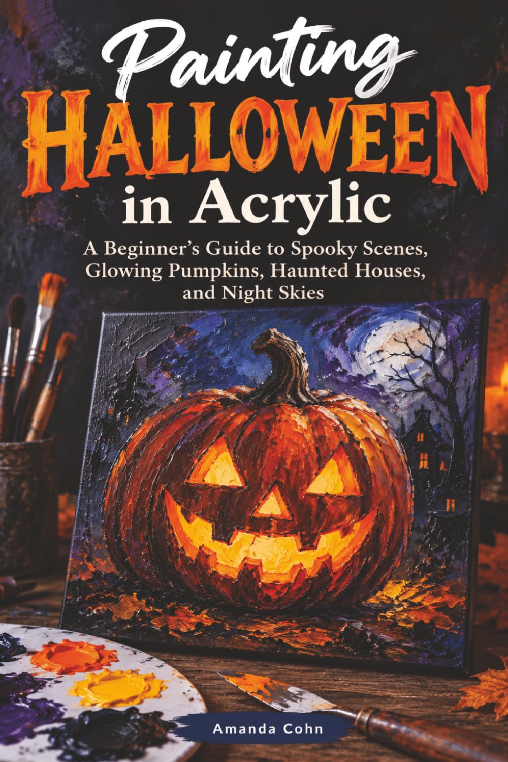 Painting Halloween in Acrylic: A Beginner’s Guide to Spooky Scenes, Glowing Pumpkins, Haunted Houses, and Night Skies (Creative Acrylic) baixar livro de graça