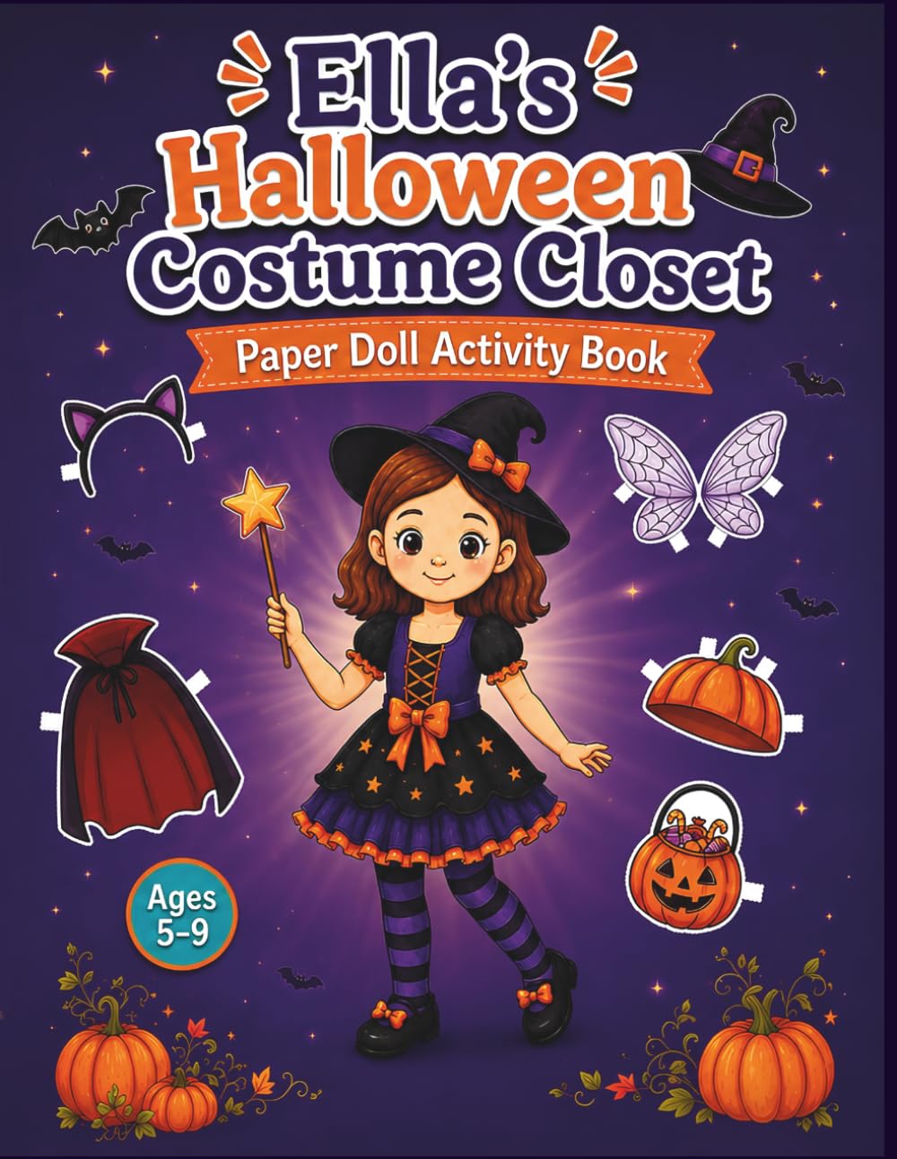 capítulo por capítulo baixar Ella’s Halloween Costume Closet: 50 Costumes to Color, Cut & Dress – Creative Paper Doll Activity Book for Girls Ages 5–9