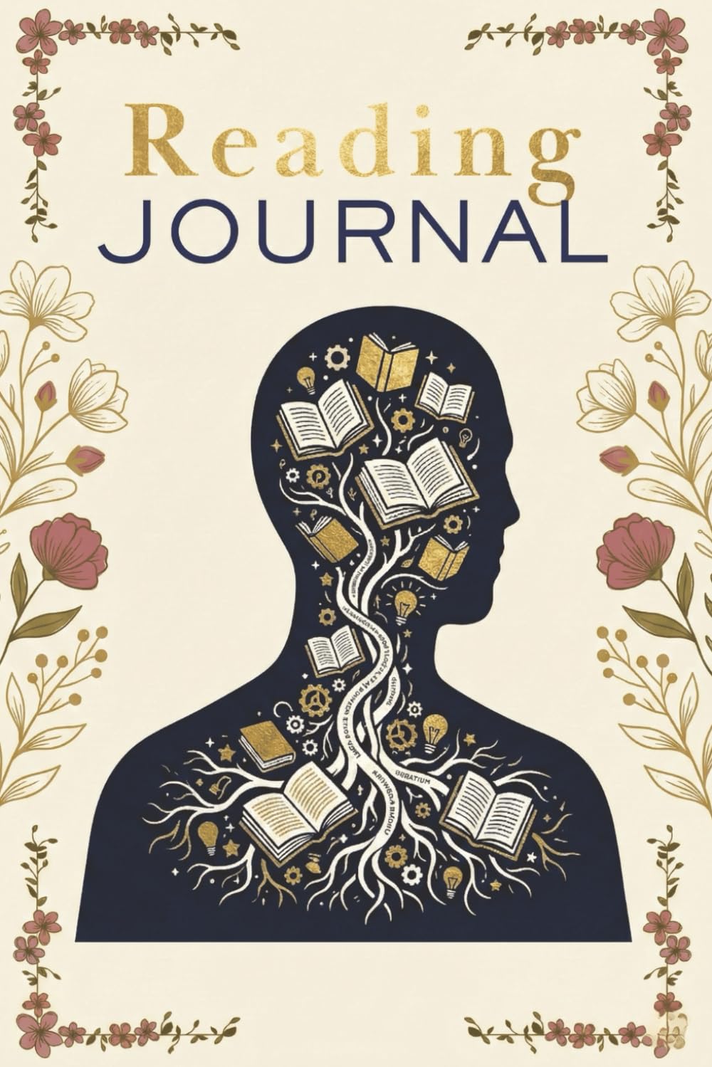 capítulo por capítulo baixar The Literary Mind Reading Journal: A Dark Academia Inspired Book Tracker and Review Log | 6x9, 100 Pages: Elegant Botanical and Gold Design Notebook... and Favorite Quotes | Structured Pages