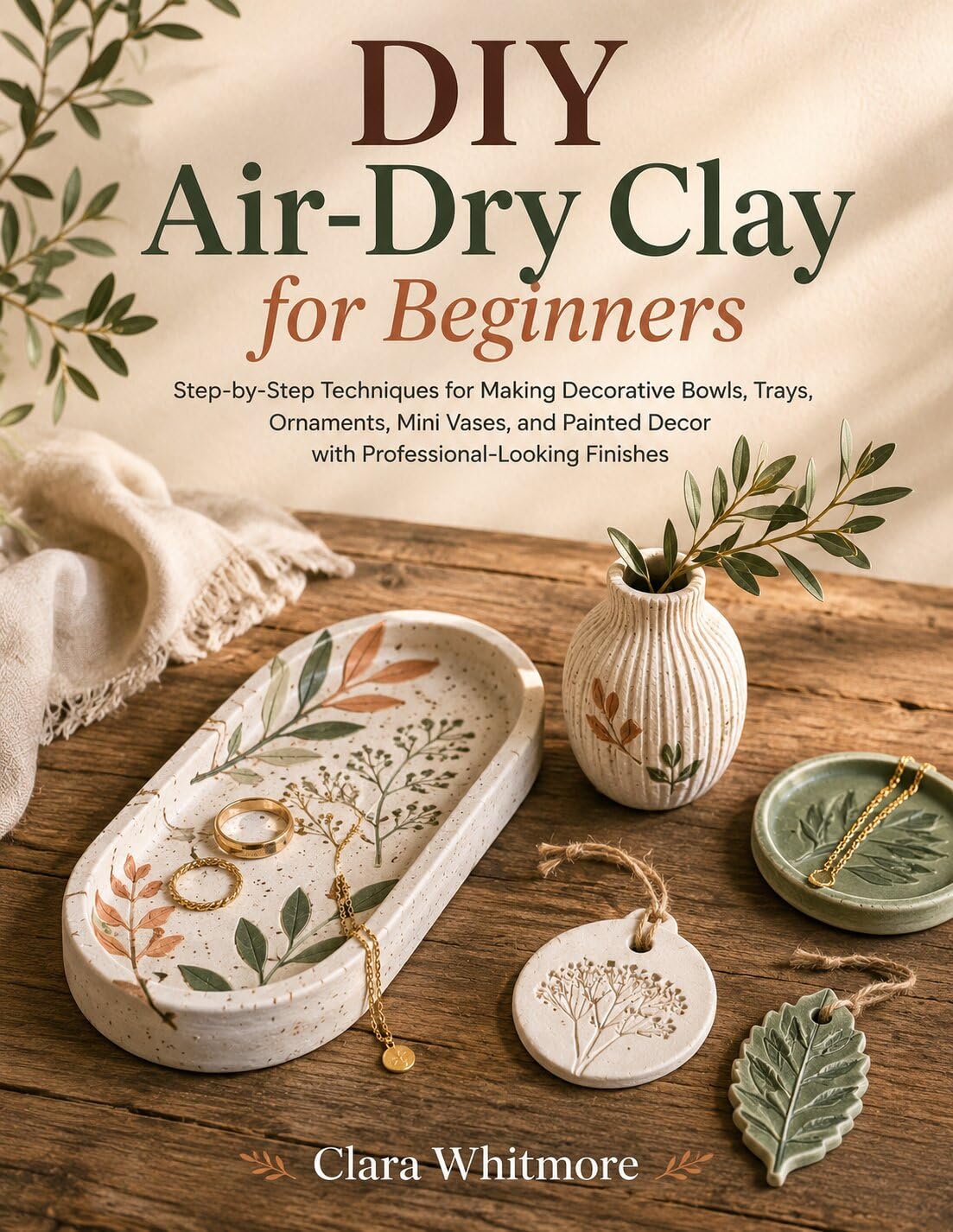 DIY Air-Dry Clay for Beginners: Step-by-Step Techniques for Making Decorative Bowls, Trays, Ornaments, Mini Vases, and Painted Decor with Professional-Looking Finishes (English Edition) baixar o livro de graça