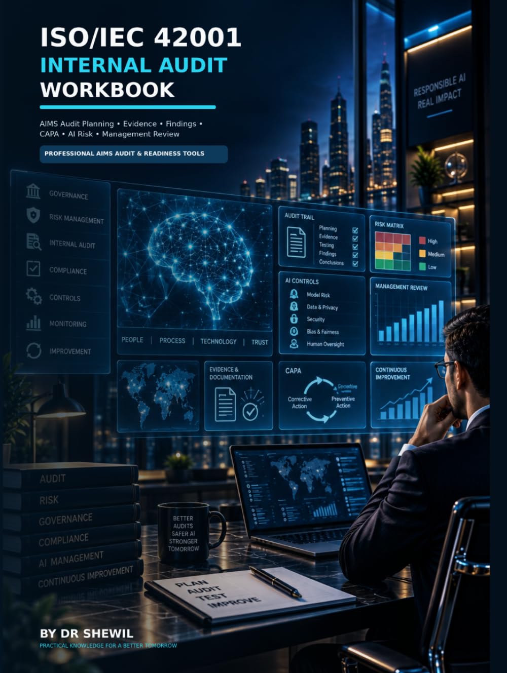 ISO/IEC 42001 Internal Audit Workbook: AI Management System Audit Planning, Evidence, Findings, CAPA, Risk & Management Review baixar o livro de graça