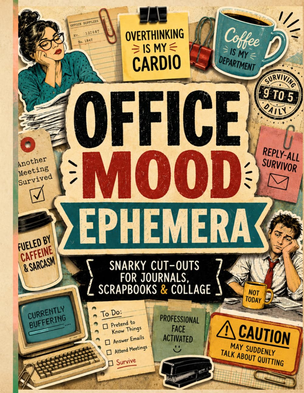 capítulo por capítulo baixar Office Mood Ephemera: One-Sided Decorative Paper of Sarcastic Office Ephemera to Cut Out and Collage with Retro Characters, Funny Work Quotes,... Tickets, Labels and Designs (French Edition)