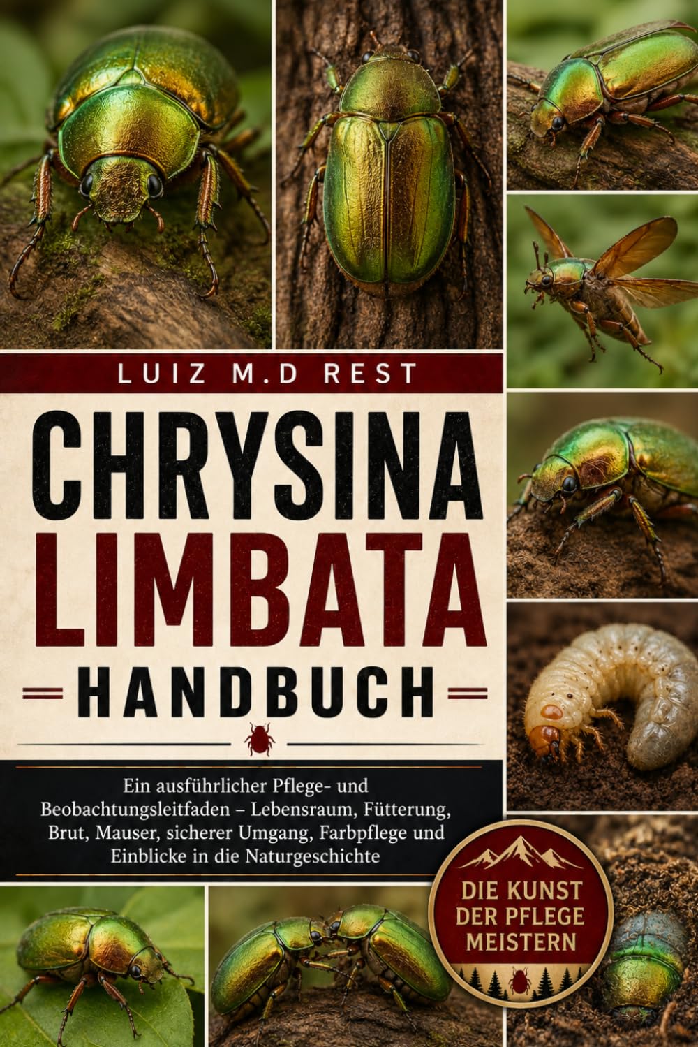 CHRYSINA LIMBATA HANDBUCH: Ein ausführlicher Pflege- und Beobachtungsleitfaden – Lebensraum, Fütterung, Brut, Mauser, sicherer Umgang, Farbpflege und Einblicke in die Naturgeschichte (German Edition)