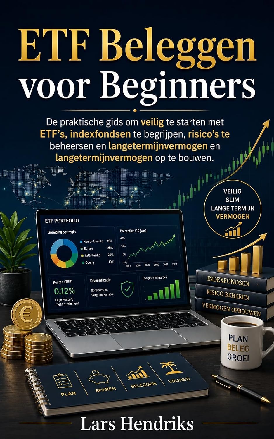 ETF Beleggen voor Beginners: De Complete Gids om Slim te Beleggen in Indexfondsen, Risico's te Beheersen en Vermogen op te Bouwen zonder Voorkennis (Dutch Edition)