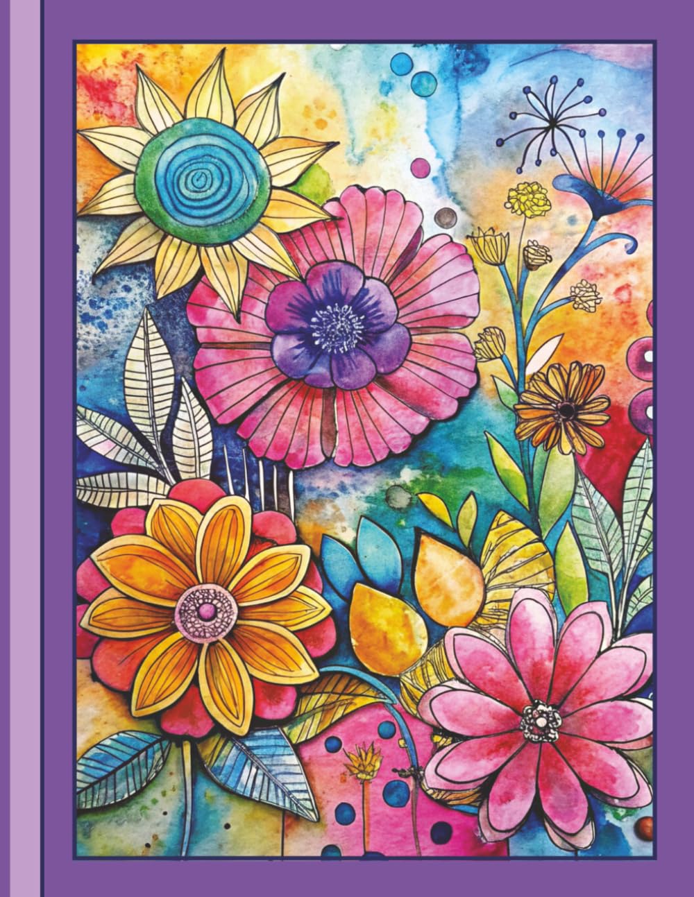 capítulo por capítulo baixar Fierce & Fearless Journal - A Luxe Watercolor Tropical Notebook for Businesswomen, Creatives & Flower Lovers: Passionate Purple Edition | Floral... | 110 Numbered & Lined Pages | Large 8.5 x 11