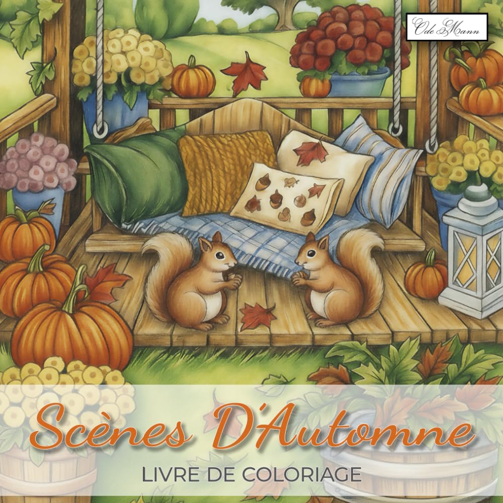 Scènes D’Automne Livre De Coloriage: Univers Détente Avec Des Forêts, Fruits De Saison, Oiseaux Et Décors Champêtres baixar livro de graça