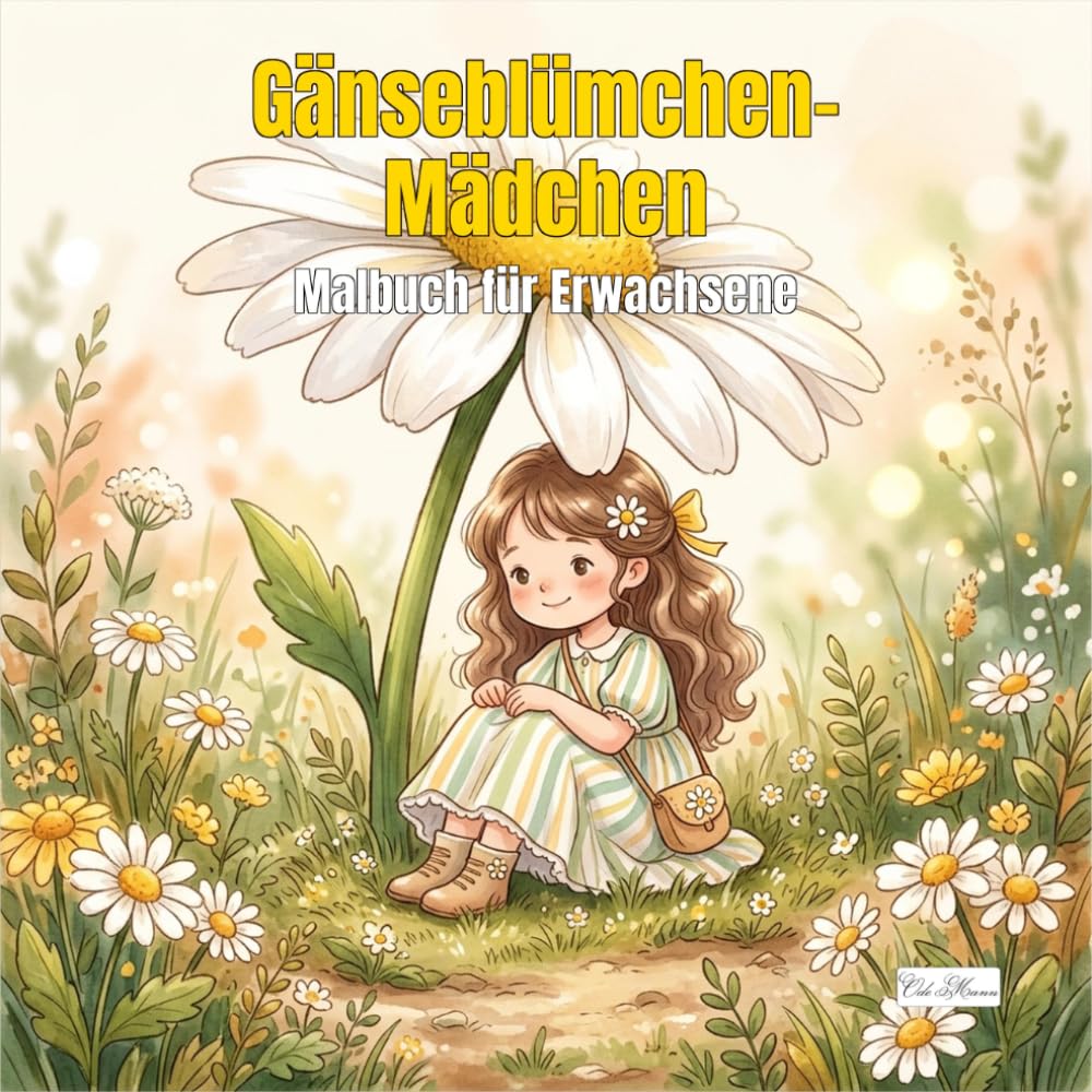 ler totalmente Daisy Girl - Gänseblümchen-Mädchen: Malbuch für Erwachsene und Jugendliche: 60 zarte Motive im Cottagecore-Stil zum Entspannen und Träumen (German Edition)