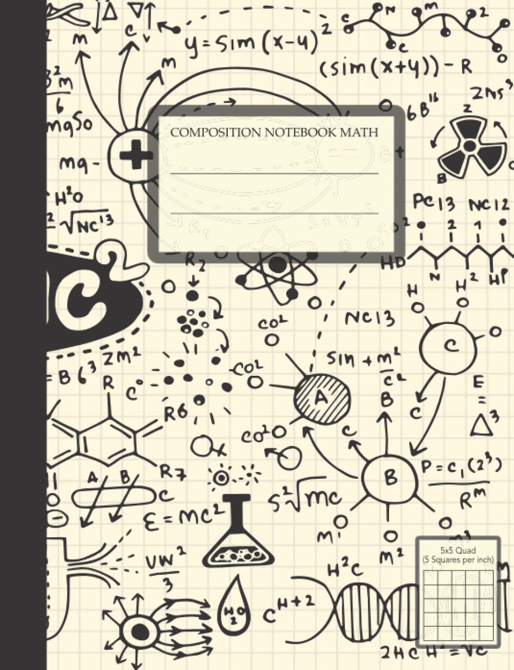 ler totalmente Composition Notebook Math: Graph Paper Composition Notebook For Science Student and Teacher, 100 Page Composition Lab Journal for School, College, 5 Square Per Inch