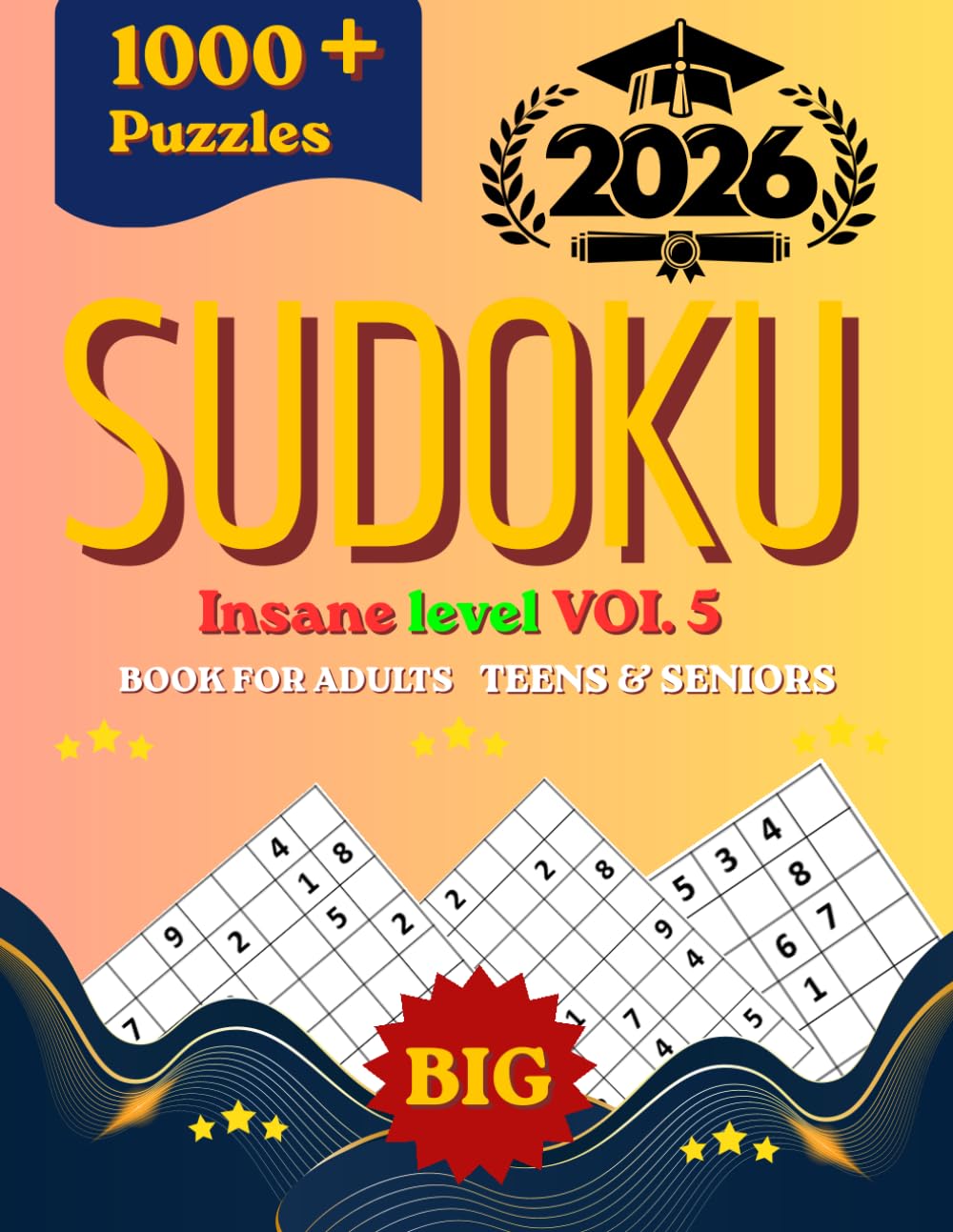ler totalmente Hard Sudoku Puzzles for Adults 1000: Extreme & Insane Difficulty Large Print Edition: 1000 Mind-Bending Sudoku Challenges | 4 Puzzles Per Page |... Easy level - Medium level - Hard level)