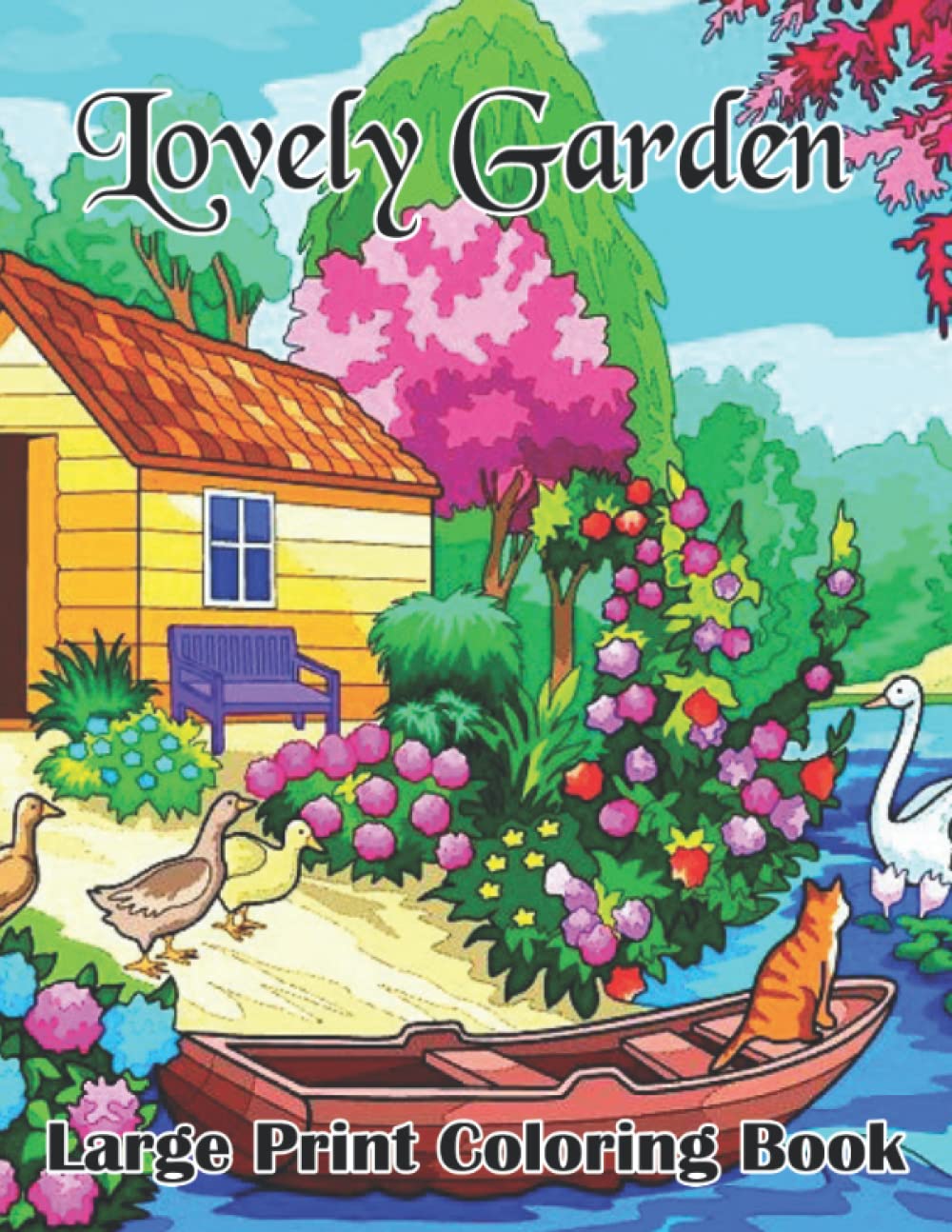 ler totalmente Lovely Garden Coloring Book For Adult: Adult Coloring Book for seniors Featuring Beautiful Flowers and Garden Designs Perfect for Relaxation Coloring Book (Lovely Garden Adult Coloring Book)