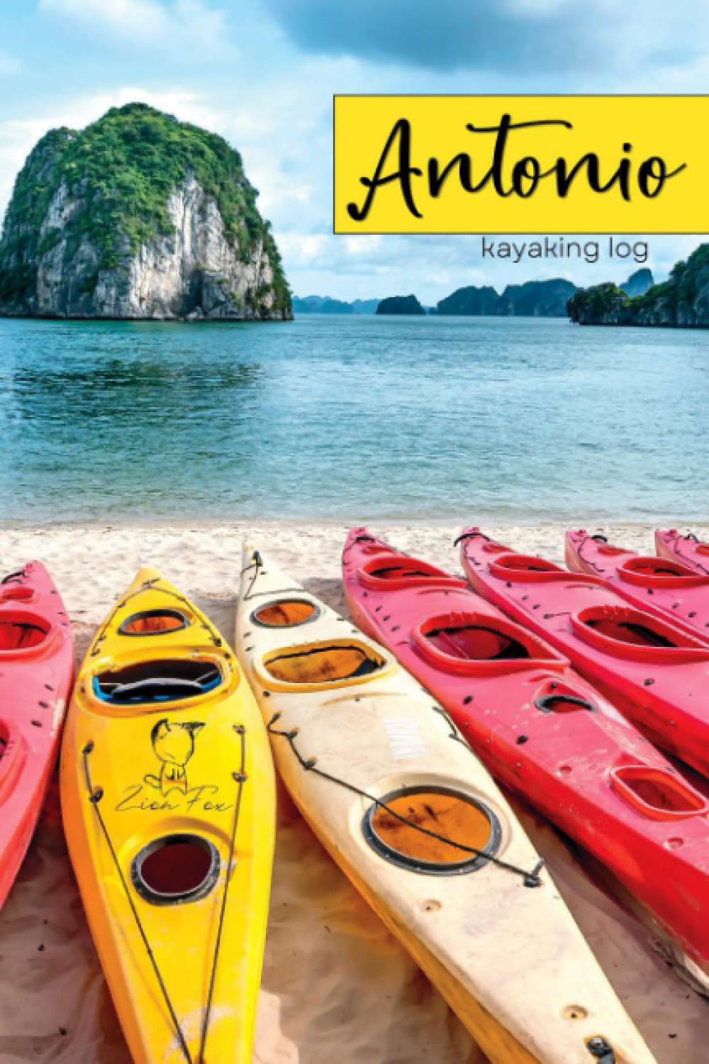 Antonio - Kayaking Log: record/track 99+ kayaking trips in this personalized notebook baixar o livro de graça