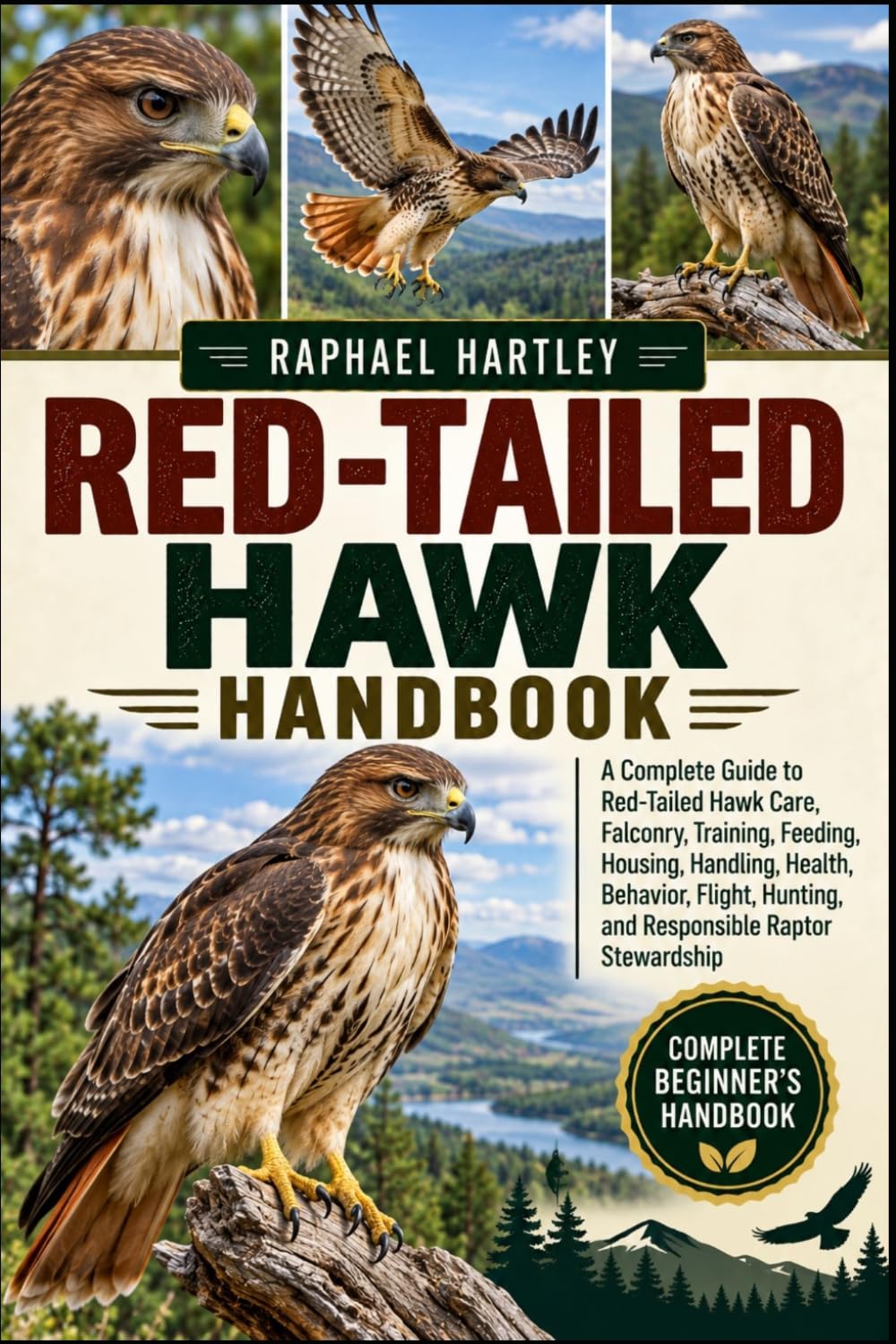 ler totalmente RED-TAILED HAWK HANDBOOK: A Complete Guide to Red-Tailed Hawk Care, Falconry, Training, Feeding, Housing, Handling, Health, Behavior, Flight, Hunting, and Responsible Raptor Stewardship