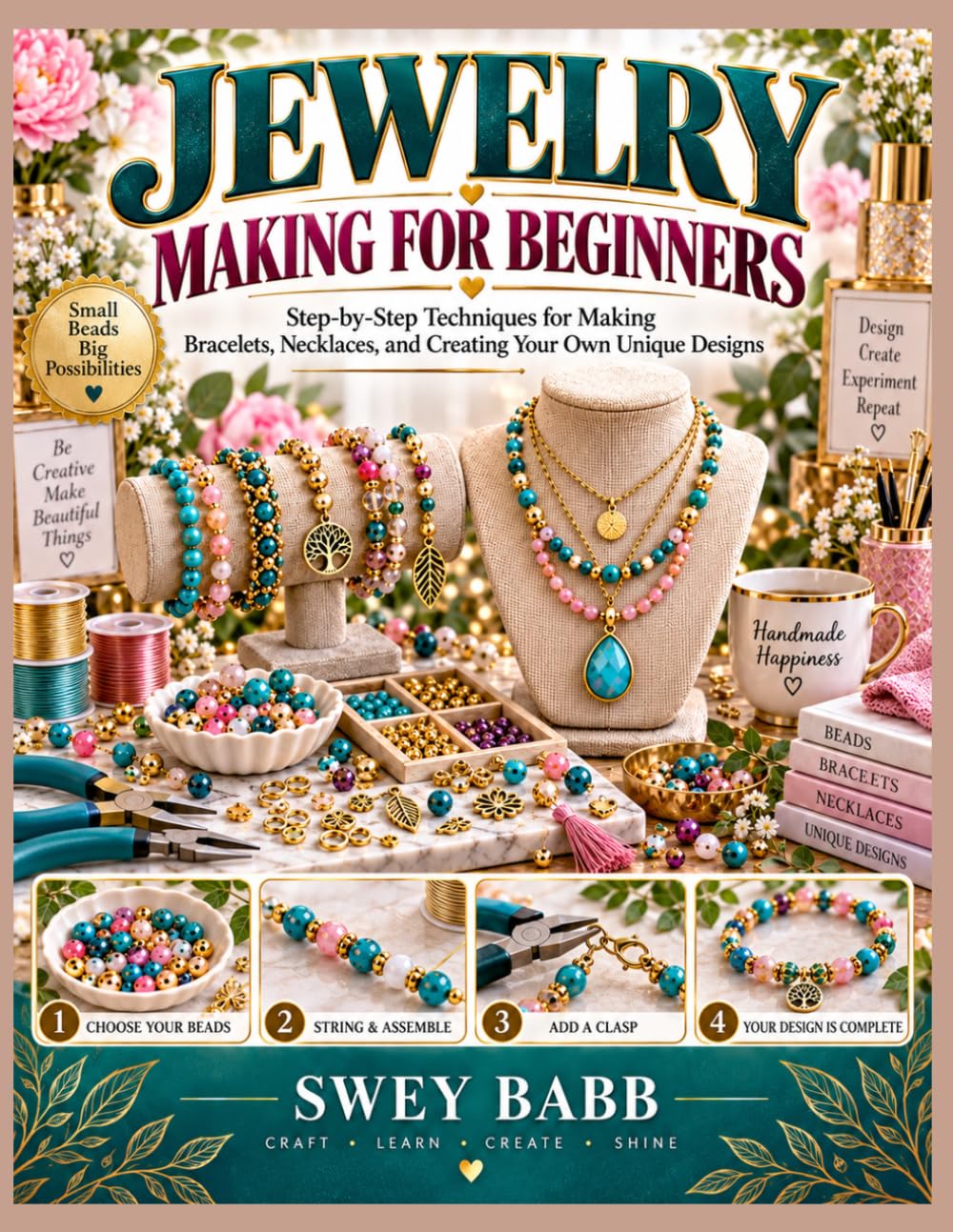 ler totalmente Jewelry Making for Beginners: Step-by-Step Techniques for Making Bracelets, Necklaces, and Creating Your Own Unique Designs