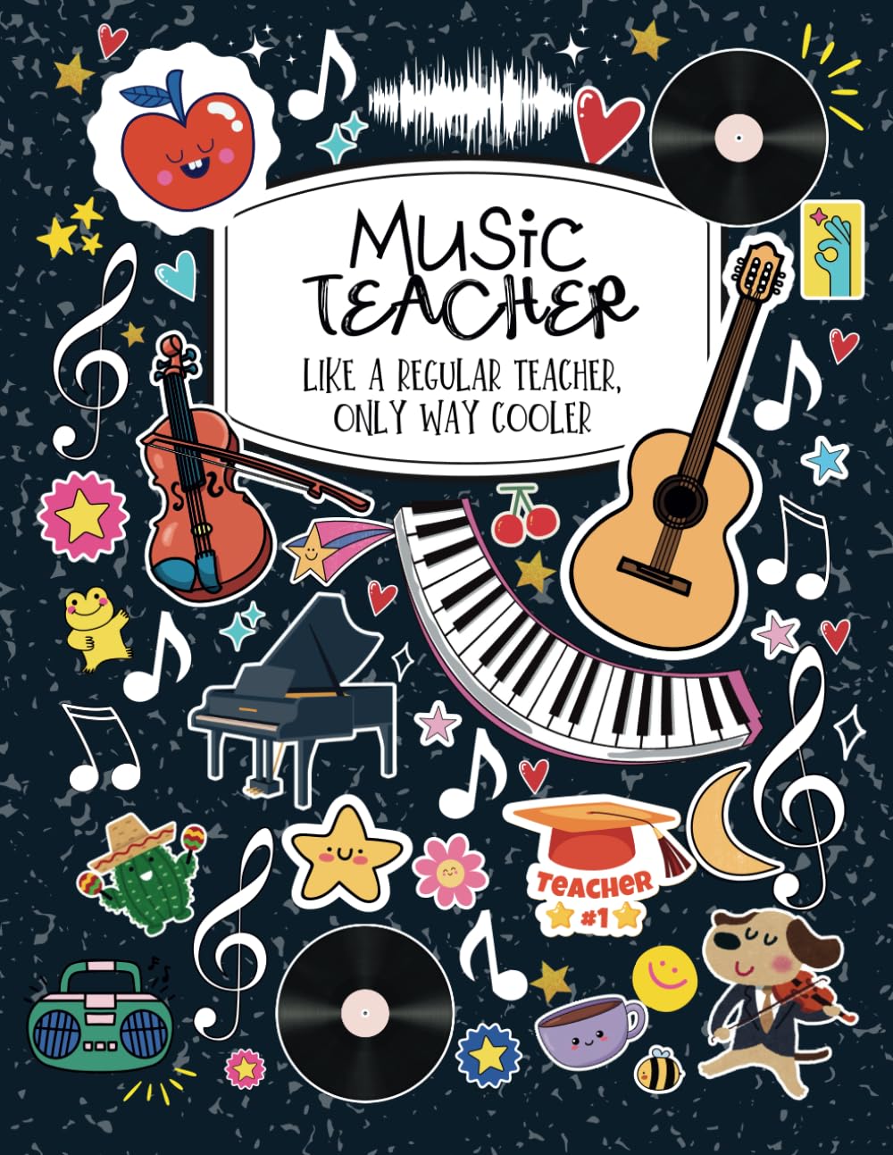 Music Teacher: Like a Regular Teacher, But Way Cooler | Funny Gift Notebook for Music Teachers baixar o livro de graça