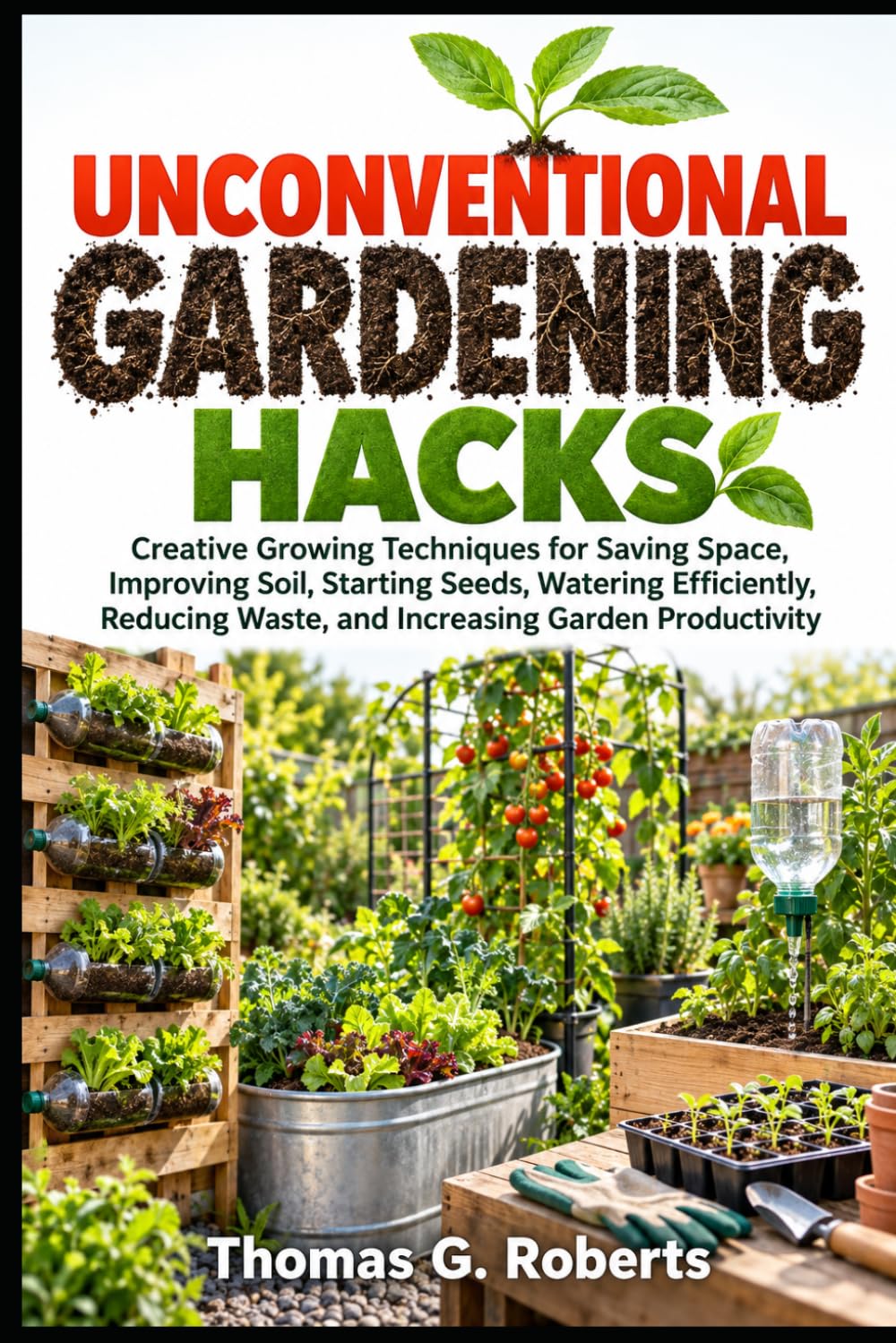 ler totalmente UNCONVENTIONAL GARDENING HACKS: Creative Growing Techniques for Saving Space, Improving Soil, Starting Seeds, Watering Efficiently, Reducing Waste, and Increasing Garden Productivity