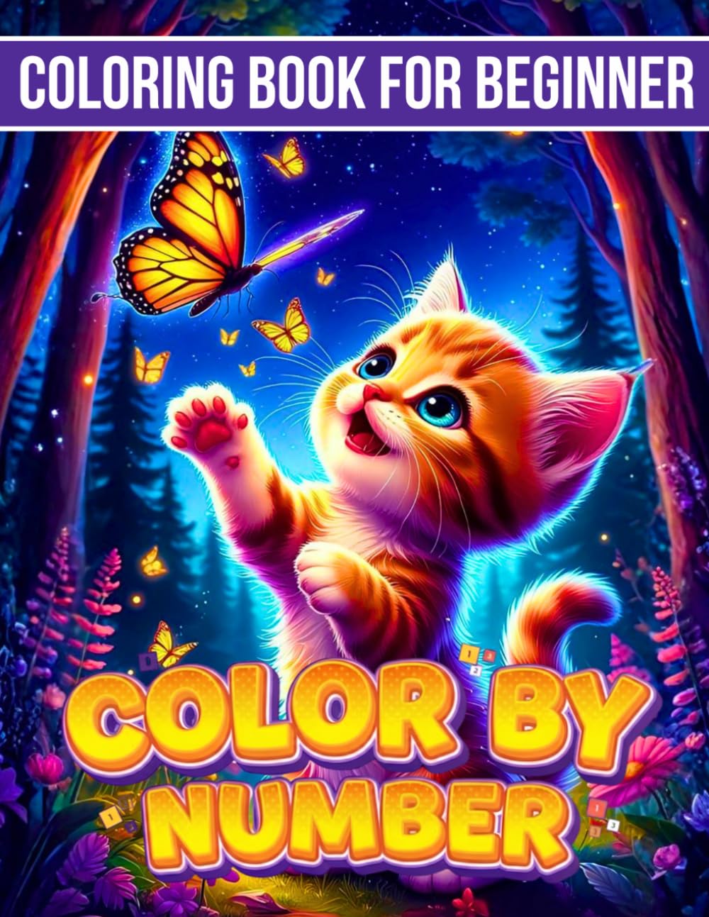 ler totalmente Color by Number Coloring Book for Beginners: 100 Pages Adorable Color by Number Coloring Book Animal Coloring Rat, Frog, Horse Pages Simple Stress... for Kids, Adults, Seniors & Beginners.