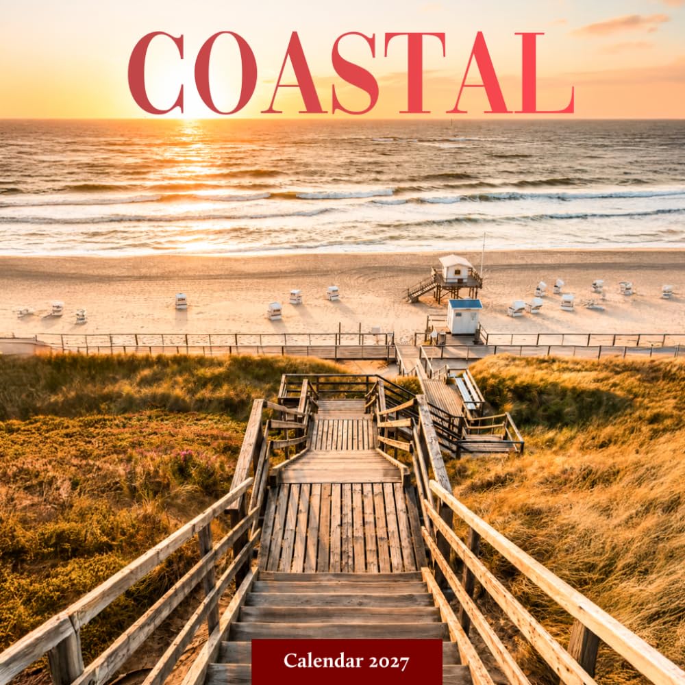Coastal Calendar 2027: Shorelines Beaches and Ocean Views