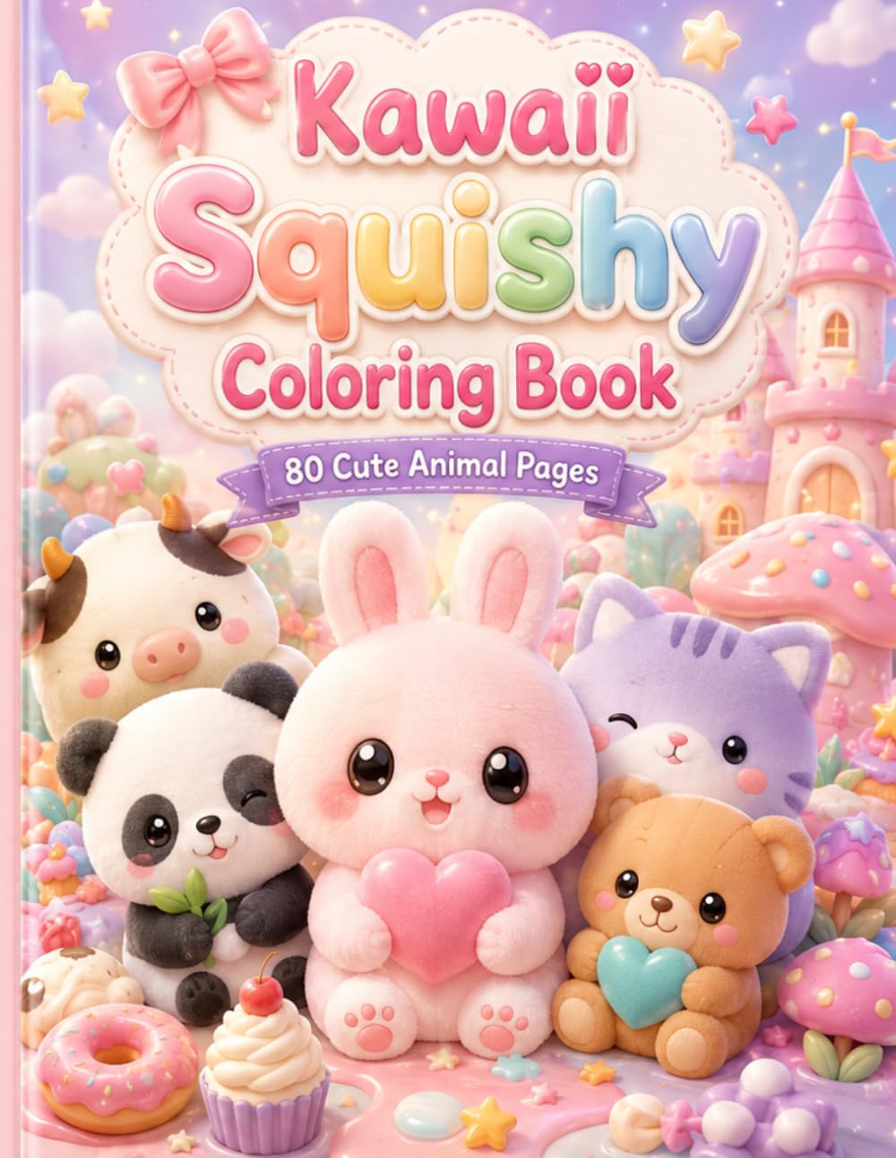 ler totalmente Kawaii Squishy: 80 Super Cute Kawaii Coloring Pages for Kids Ages 3–8