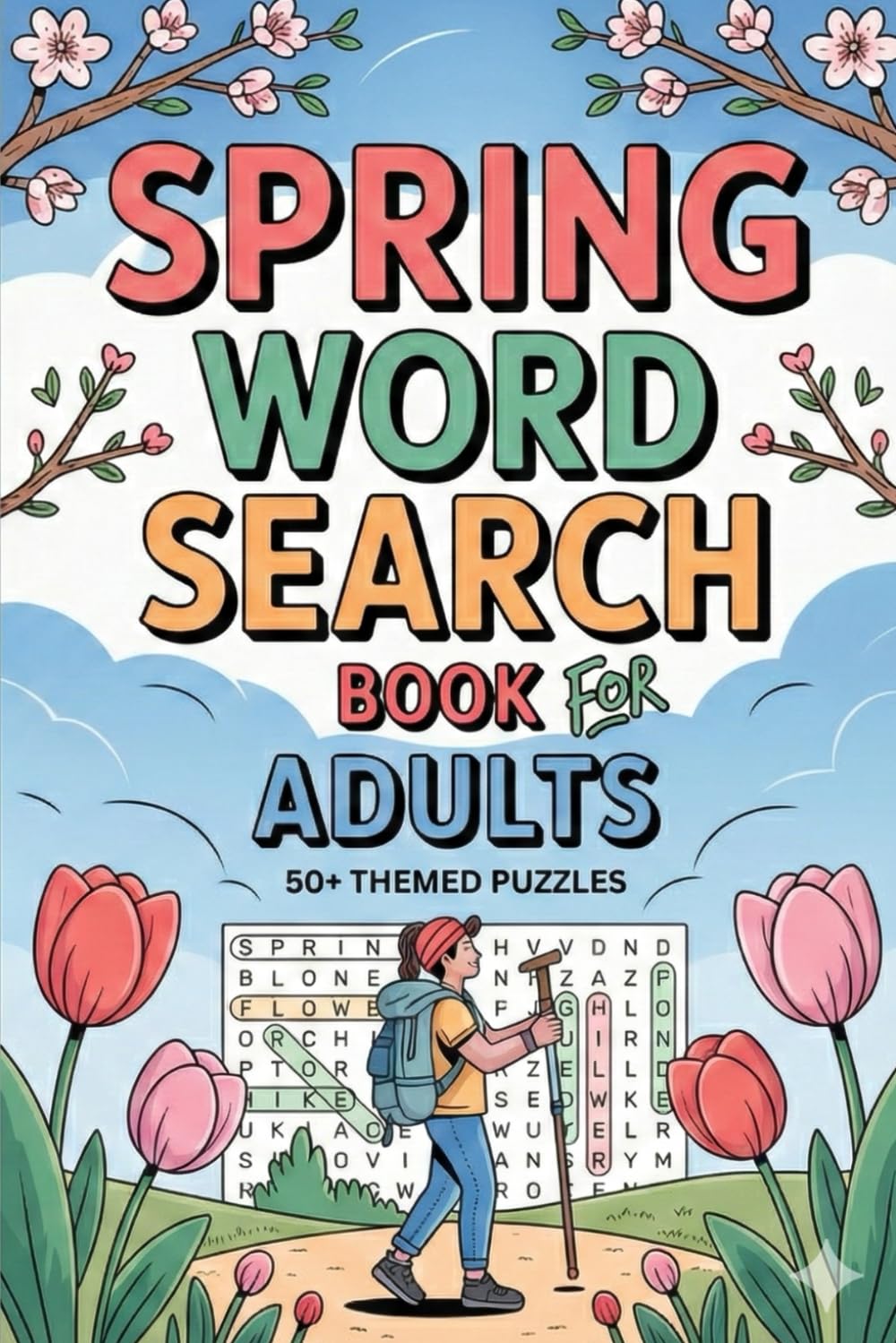 SPRING WORD SEARCH BOOK FOR ADULTS: 50+ THEMES PUZZLES: Brain-Teasing Skill-Building Puzzle Workbook with Relaxing Routine baixar o livro de graça
