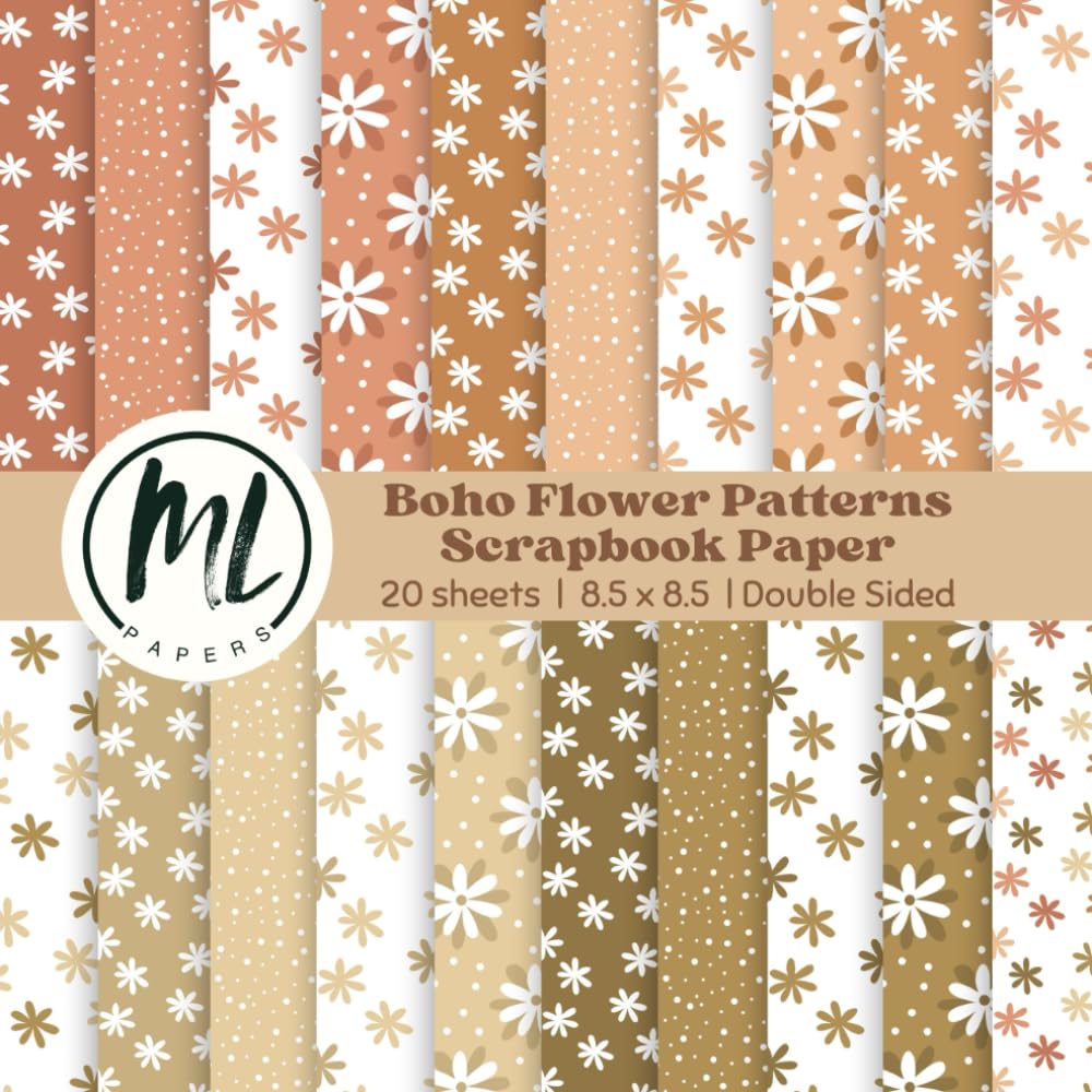 Summer Floral Scrapbook Paper Pad: Earthy Flower Scrapbook Paper, Boho Decorative Craft Paper for Card Making, Scrapbooking, Junk Journaling,... for Mixed Media, Double-Sided, 8.5 x 8.5 inch baixar livro de graça