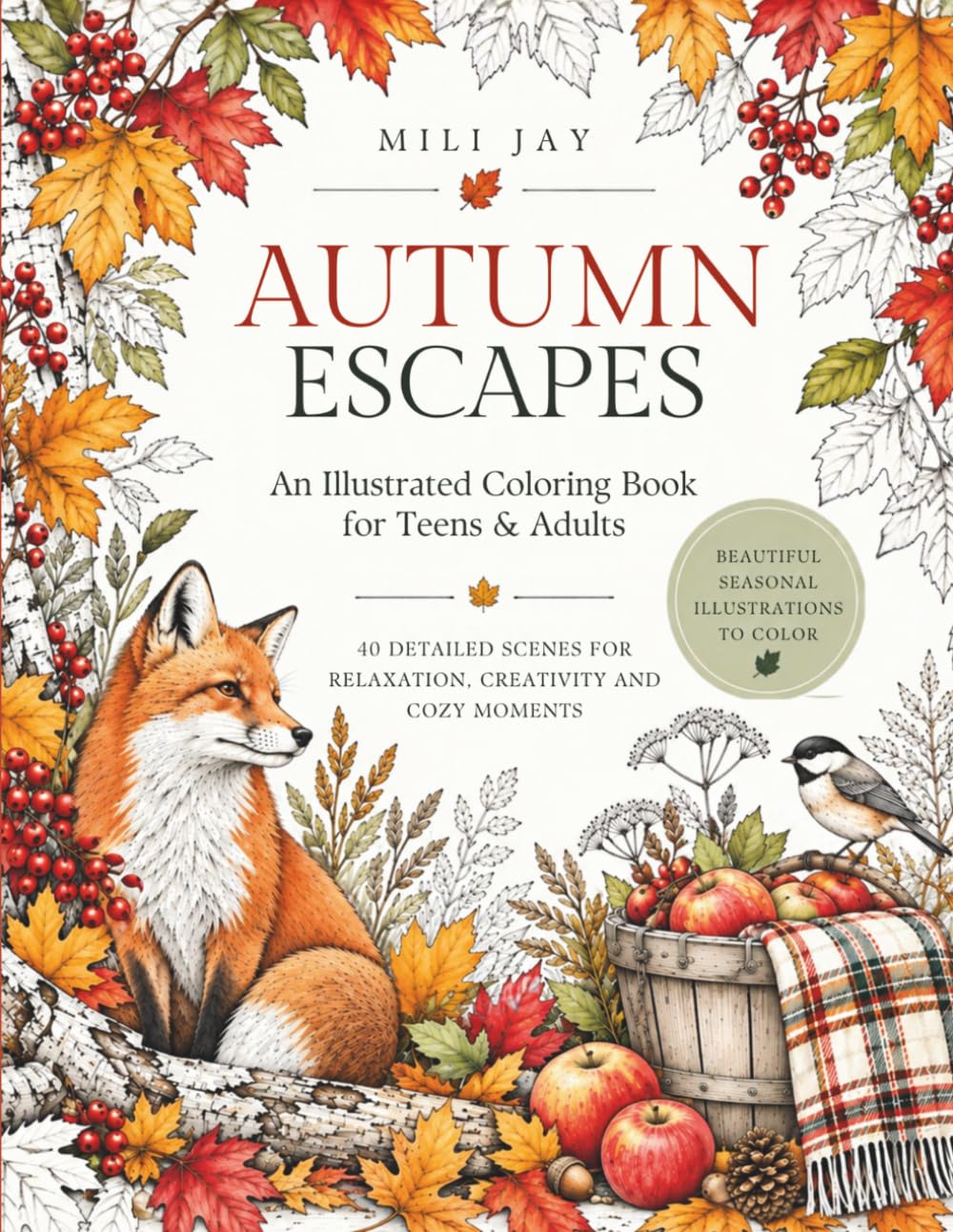 AUTUMN ESCAPES: An Illustrated Coloring Book for Teens & Adults baixar livro de graça
