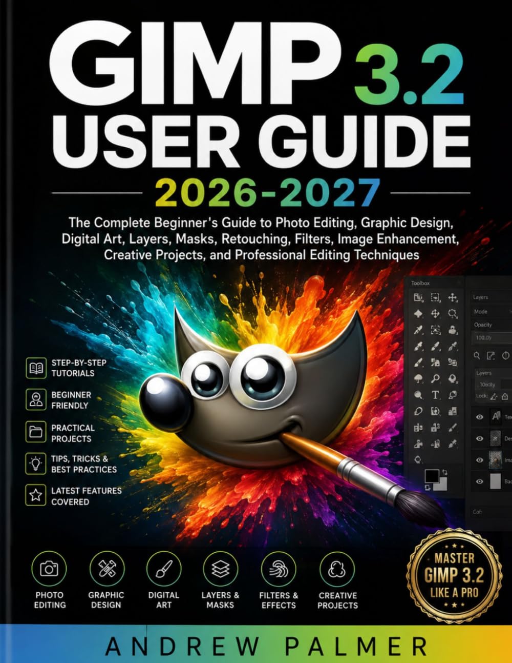ler totalmente GIMP 3.2 USER GUIDE 2026-2027: The Complete Beginner's Guide to Photo Editing, Graphic Design, Digital Art, Layers, Masks, Retouching, Filters, Image Enhancement, Creative Projects, and Professional E