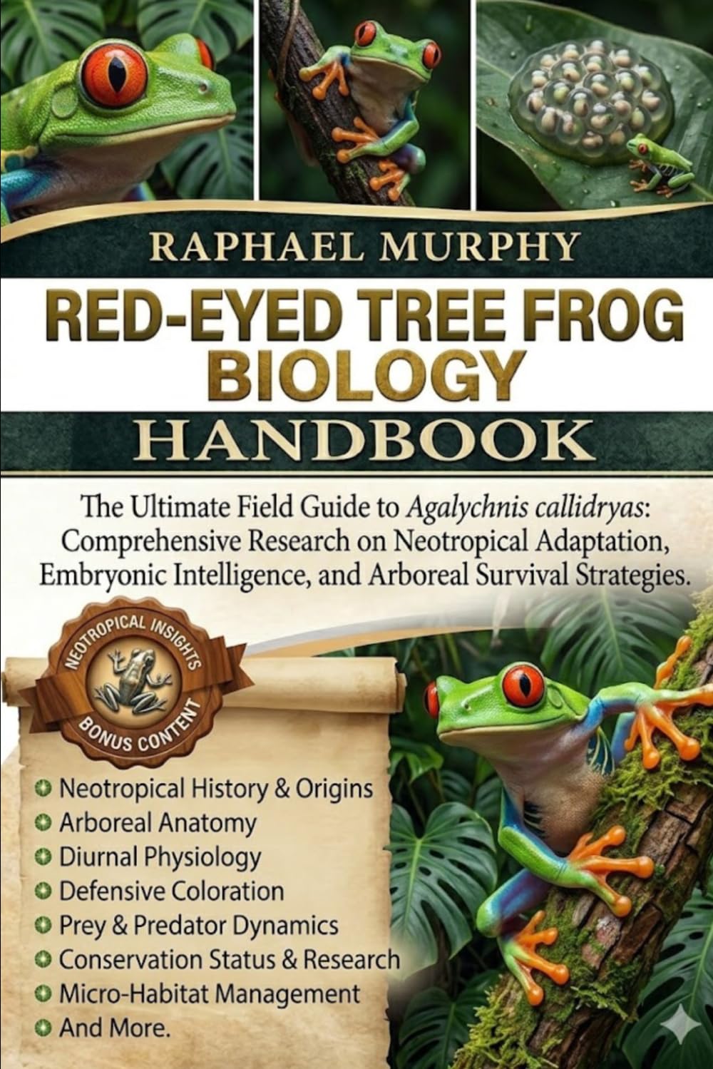 Red-Eyed Tree Frog Biology: The Ultimate Field Guide to Agalychnis callidryas: Comprehensive Research on Neotropical Adaptation, Embryonic Intelligence, and Arboreal Survival Strategies. baixar livro de graça