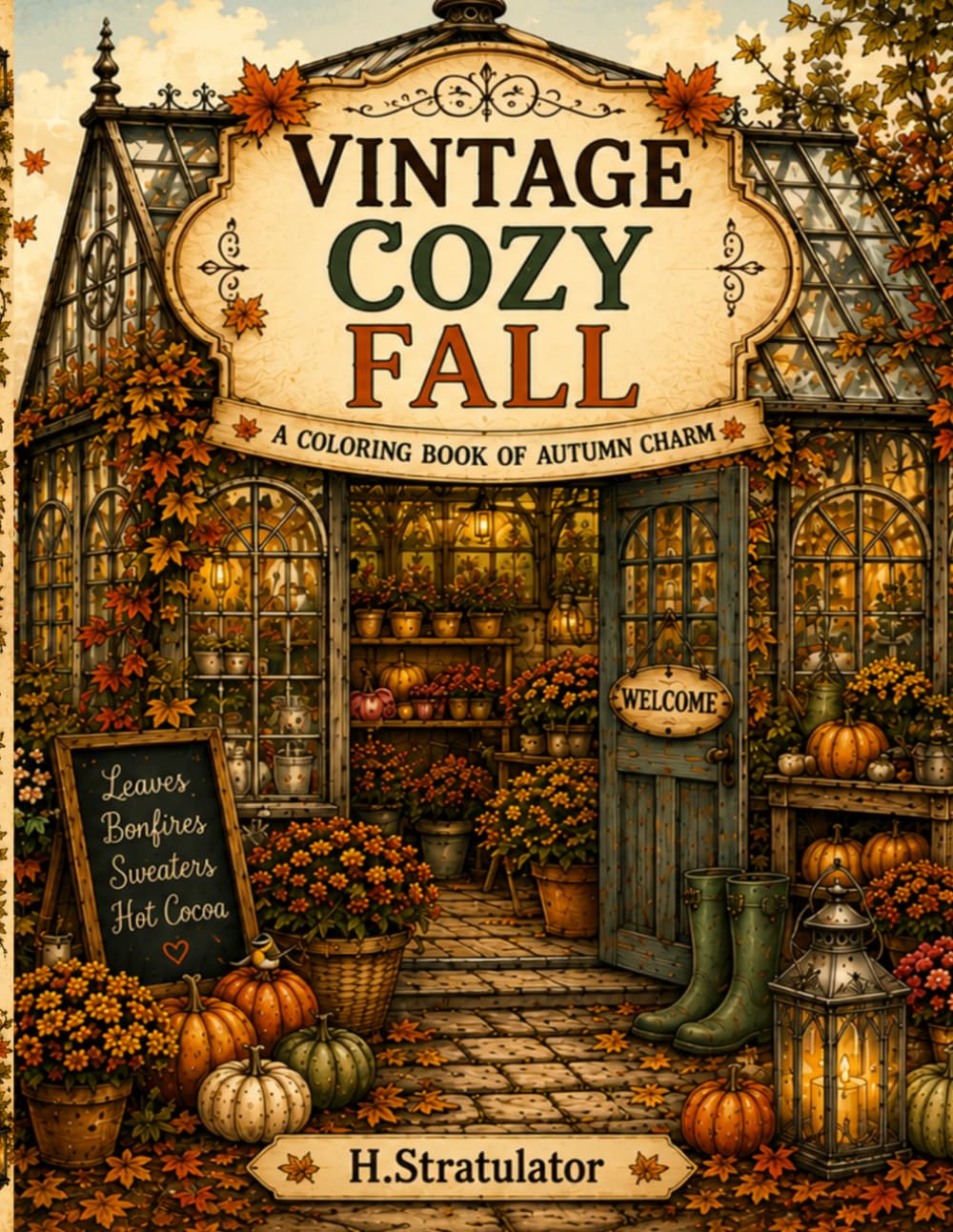 VINTAGE COZY FALL: A COLORING BOOK OF AUTUMN CHARM baixar o livro de graça