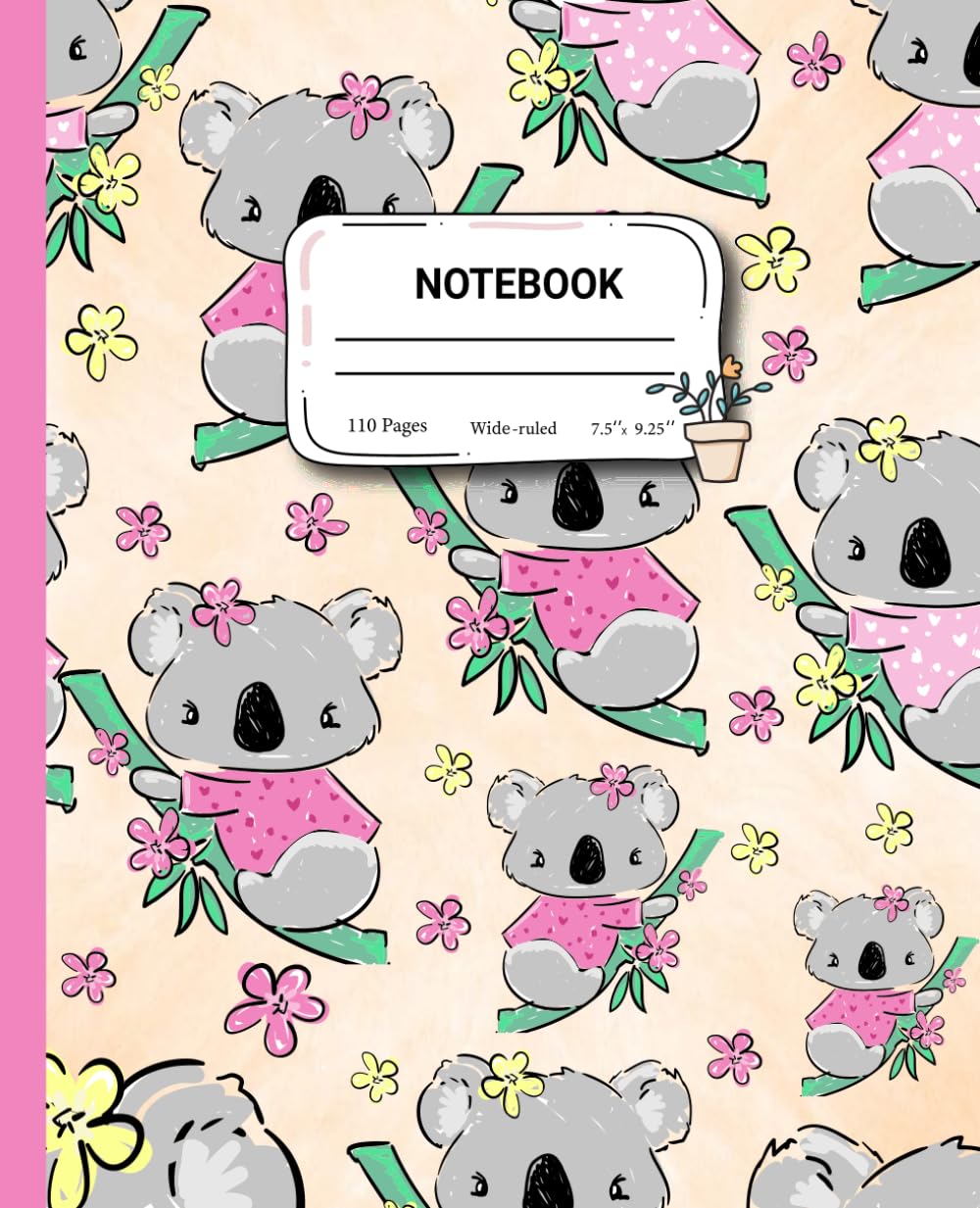 Composition NOTEBOOK: KOALA BEAR Theme Notebook 9.25 x 7.5 inches baixar livro de graça
