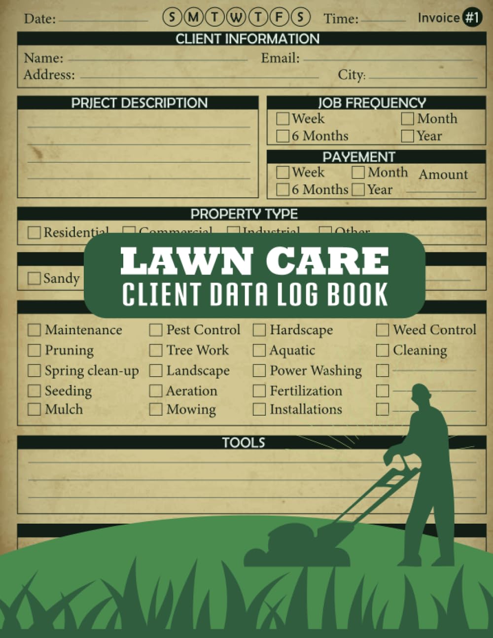 Lawn Care Client Data Log Book: All in one Log For Lawn Mowing And Landscape Business | Record & Tracker All Your Clients Data, Appointment, and More | Detailed Report baixar livro de graça