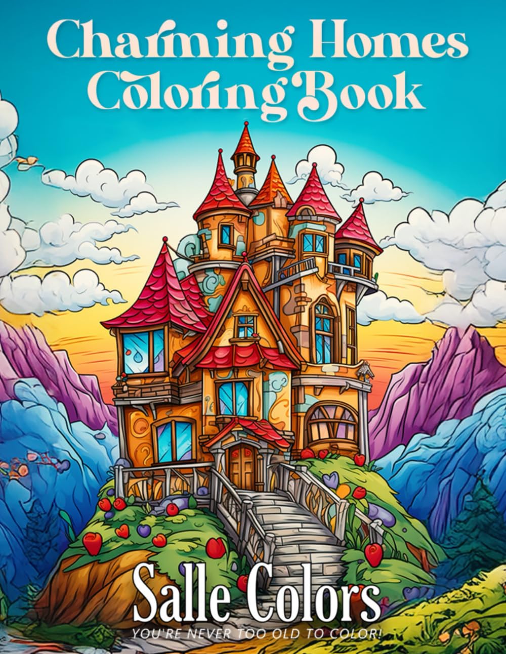 Charming Homes Coloring Book: Color Your Dream Homes: from Bungalows to Luxurious Mansions! Relaxation for All Ages baixar o livro de graça