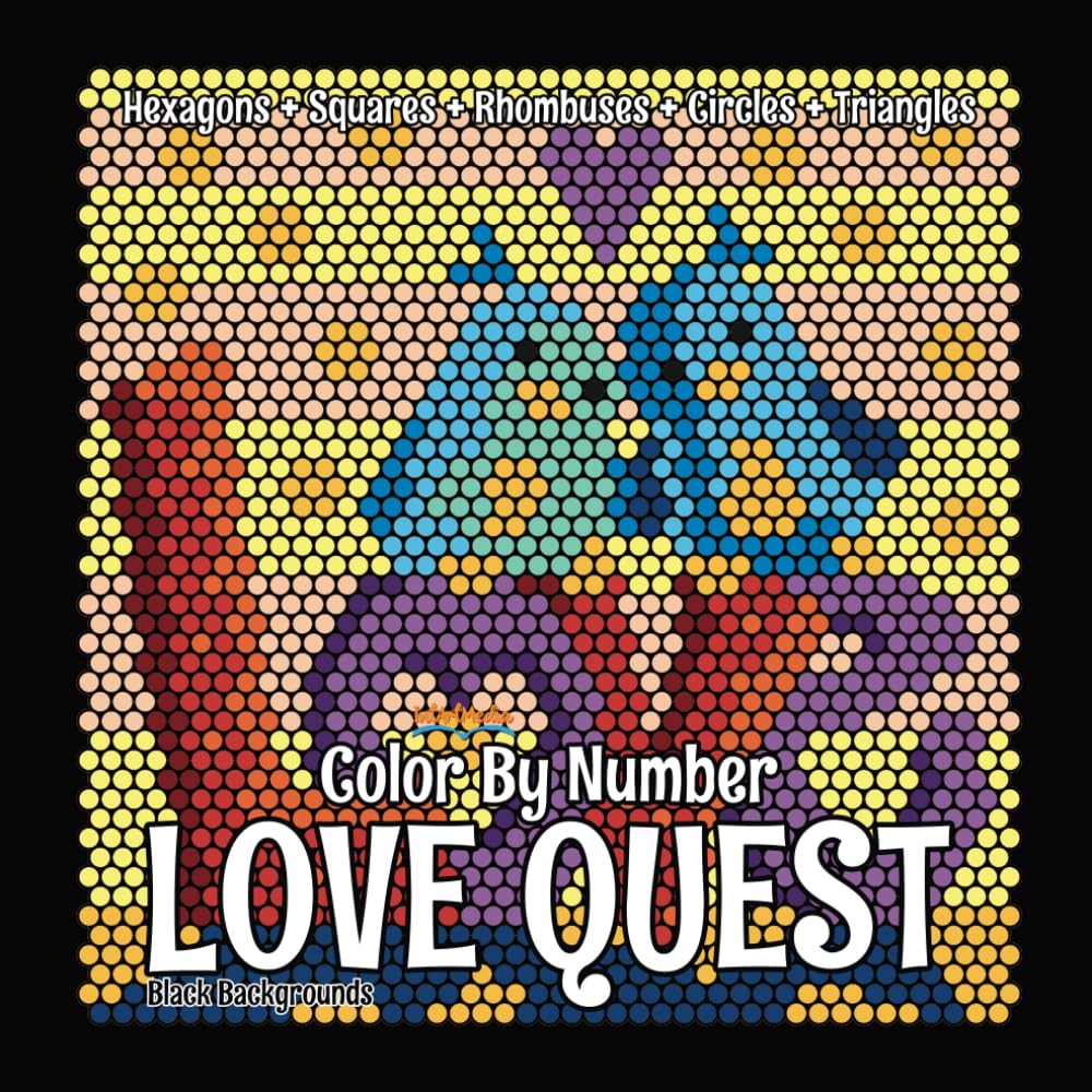ler totalmente LOVE QUEST Color By Number (Black Backgrounds): hidden picture activity color by number coloring book for adults and teens (Color Quest Mystery Color By Number)