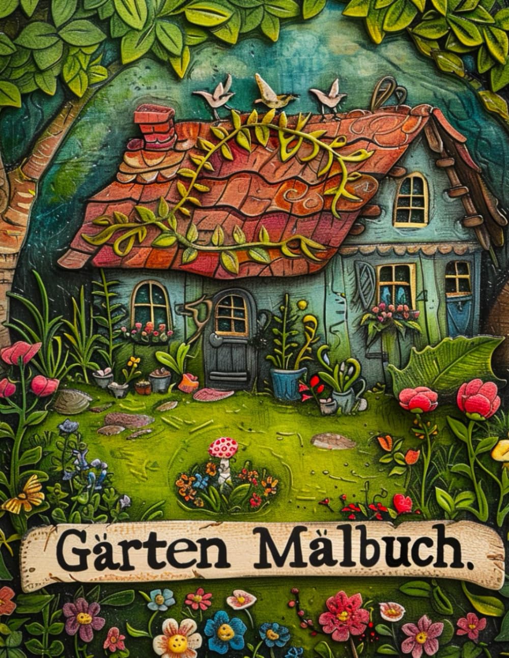 Garten Malbuch: Gärten, Landhäuser, Pflanzen und Blumen Muster: Stressabbau und Entspannung Für Erwachsene und Jugendliche (German Edition) baixar o livro de graça