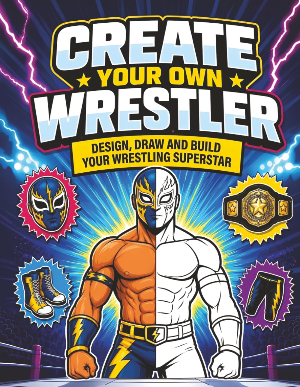 capítulo por capítulo baixar Create Your Own Wrestler: Superstar Profiles, Mask Designs & Championship Persona Pages | Creative Gift Idea for Fans of Ring Action