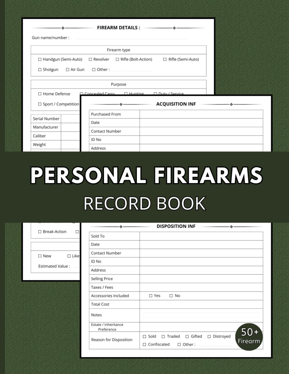 Personal Firearms Record Book: A Detailed Firearm Log Book for Collectors, Inventory Management, and Long-Term Record Keeping baixar o livro de graça