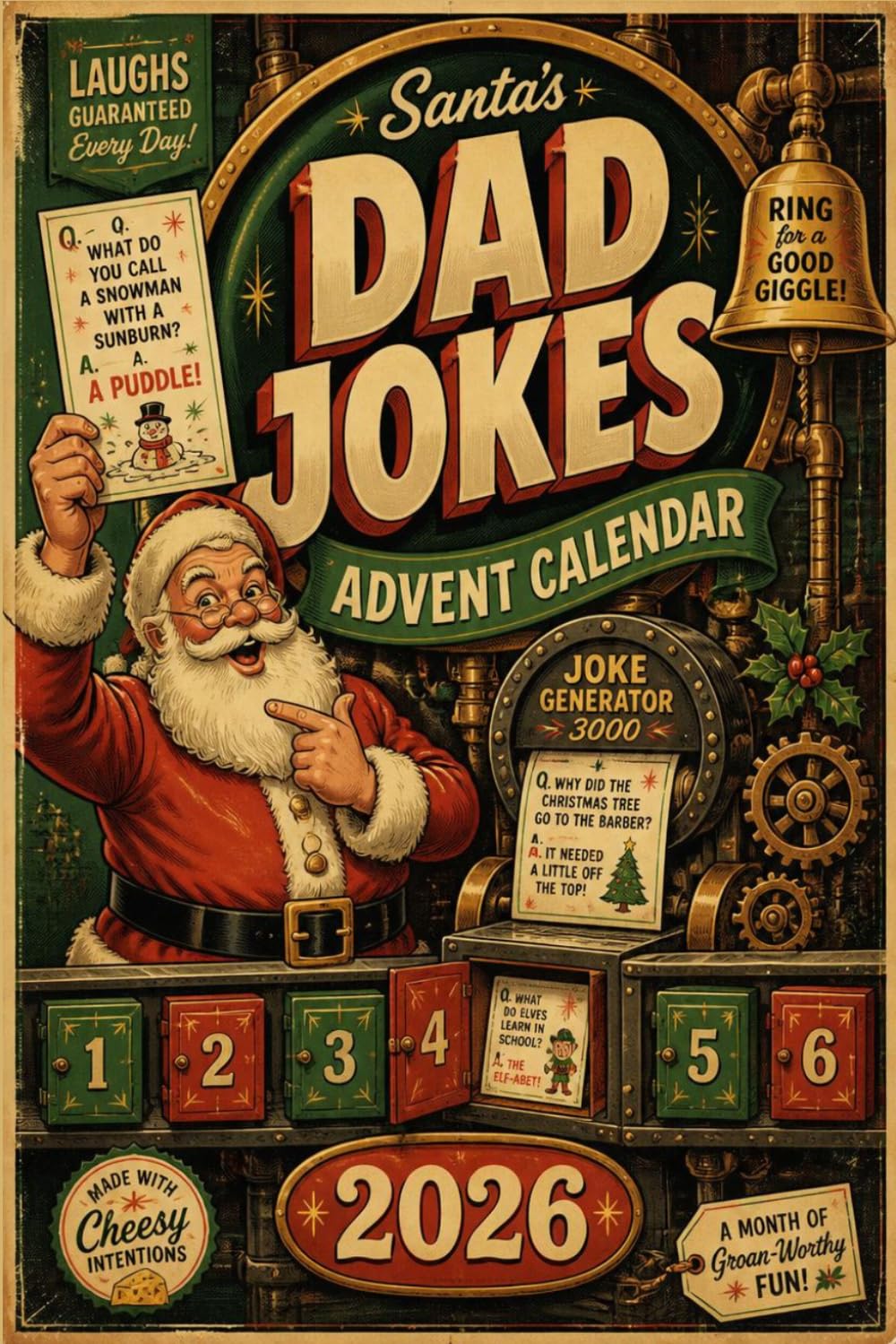 Dad Jokes Advent Calendar: Daily Dad Jokes and Funny Puns for a Hilarious Christmas Countdown with Family and Friends baixar o livro de graça