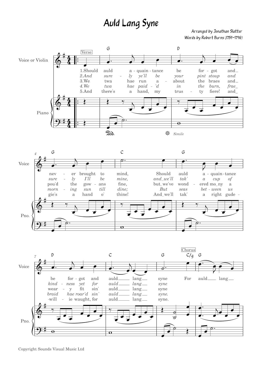 ler totalmente Auld Lang Syne (English Edition)