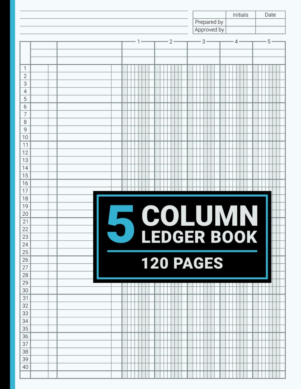 5 Column Ledger Book: Accounting Ledger Book 5 Column, For Bookkeeping, Small Business and Personal Use, 8.5" x 11", 120 Pages baixar livro de graça