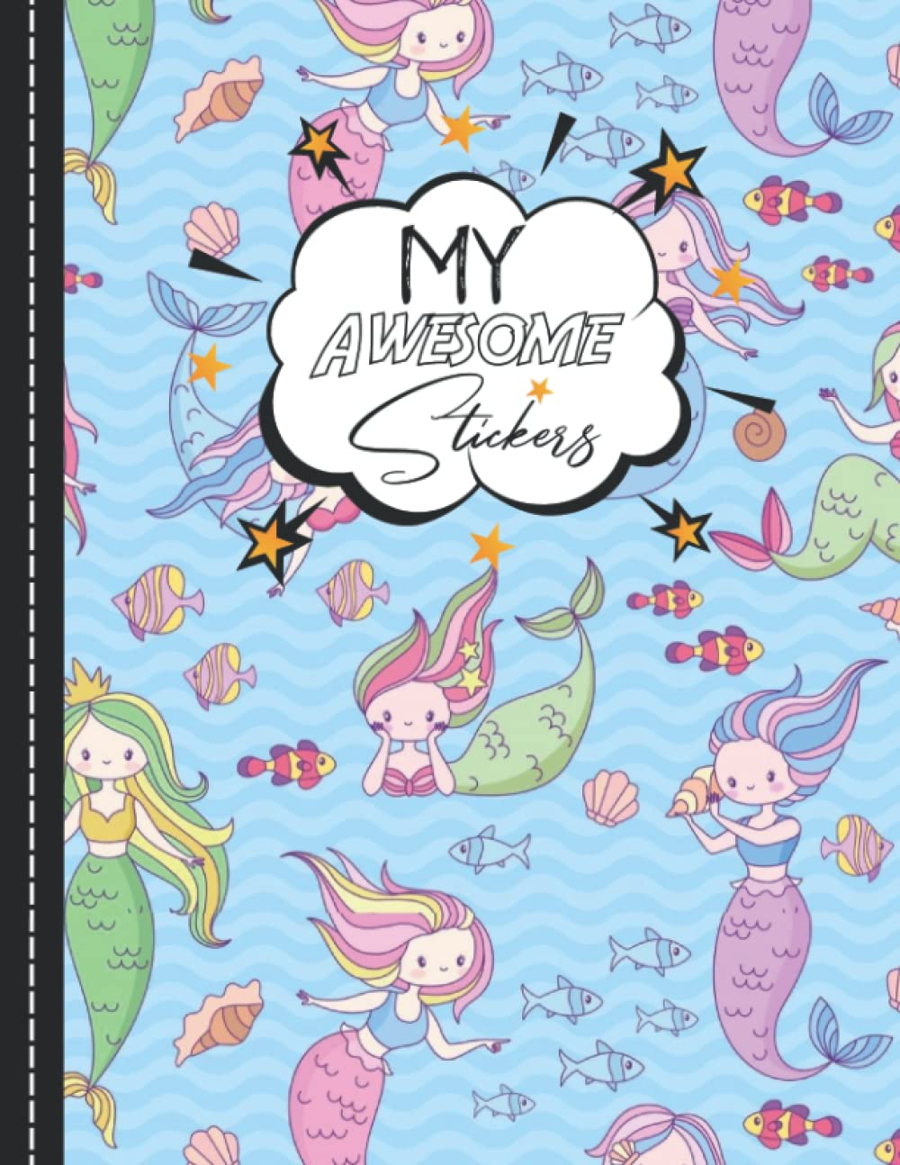 capítulo por capítulo baixar My Awesome Stickers: Blank Sticker Book Mermaids Theme Large Size.
