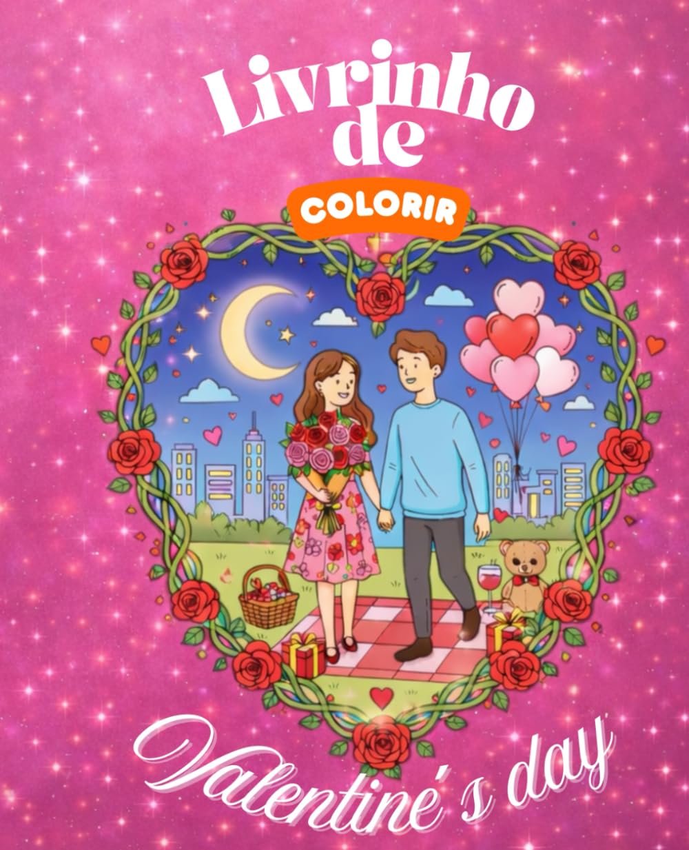 ler totalmente Livrinho de colorir: valentine´s day (Portuguese Edition)