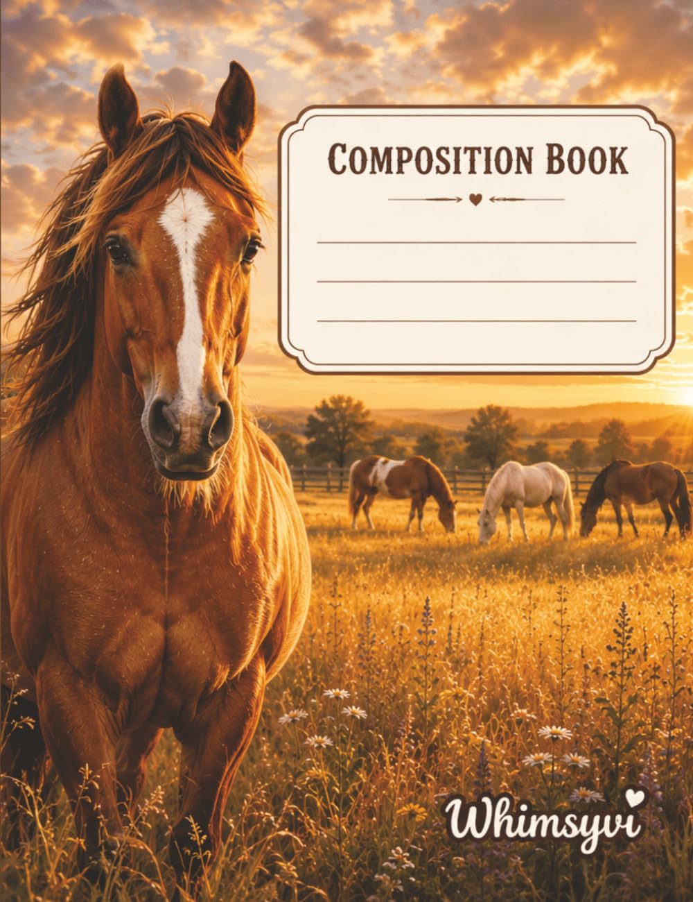 ler totalmente Wild Meadow Horse Composition Notebook: Realistic Horse Journal | College Ruled Notebook for Horse Lovers, Teens, and Students