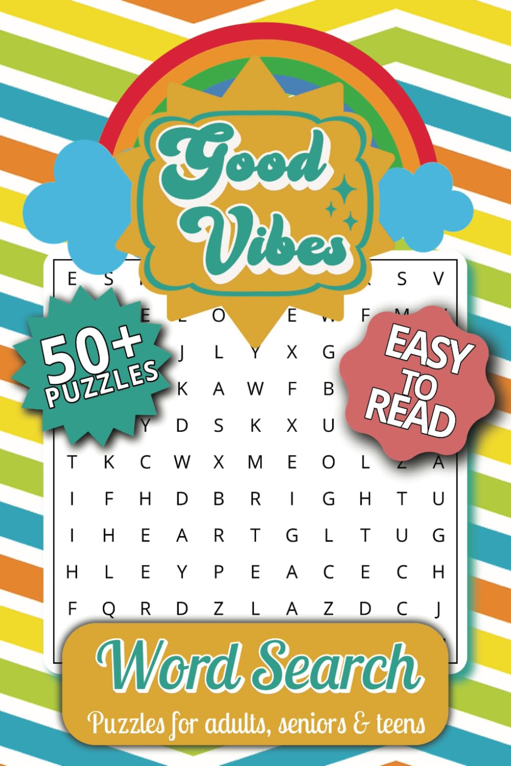 Good Vibes Word Search Puzzle Book: Word Searches with Easy to Read Print about Good Vibes, Positive Energy, Uplifting Atmosphere and More I 6x9... Gift for Vacations, Holidays and Free Times baixar livro de graça