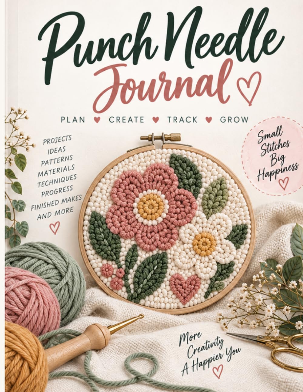 ler totalmente Punch Needle Journal: Creative Project Planner, Pattern Tracker & Craft Notebook