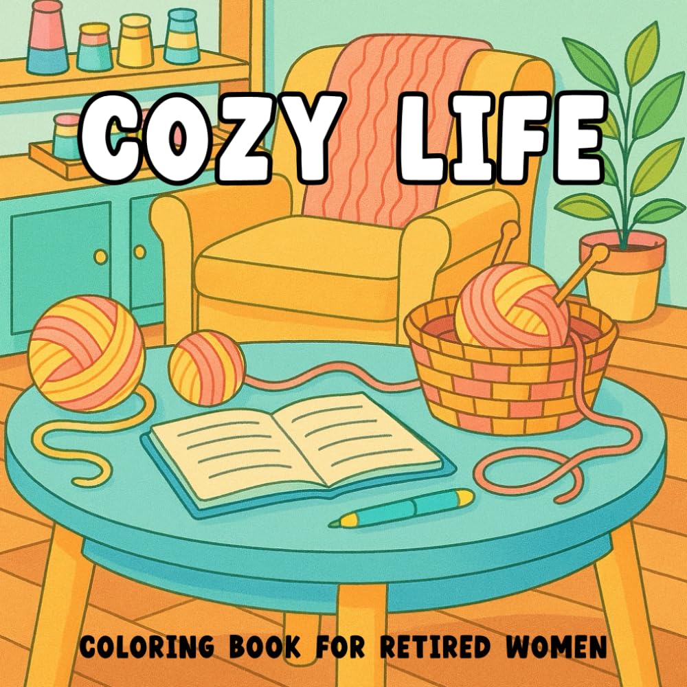 Cozy Life Coloring Book: Adult Coloring Book with 40 illustrations, Easy-to-Color Scenes for Retired Women Girls Teen Relaxation baixar livro de graça