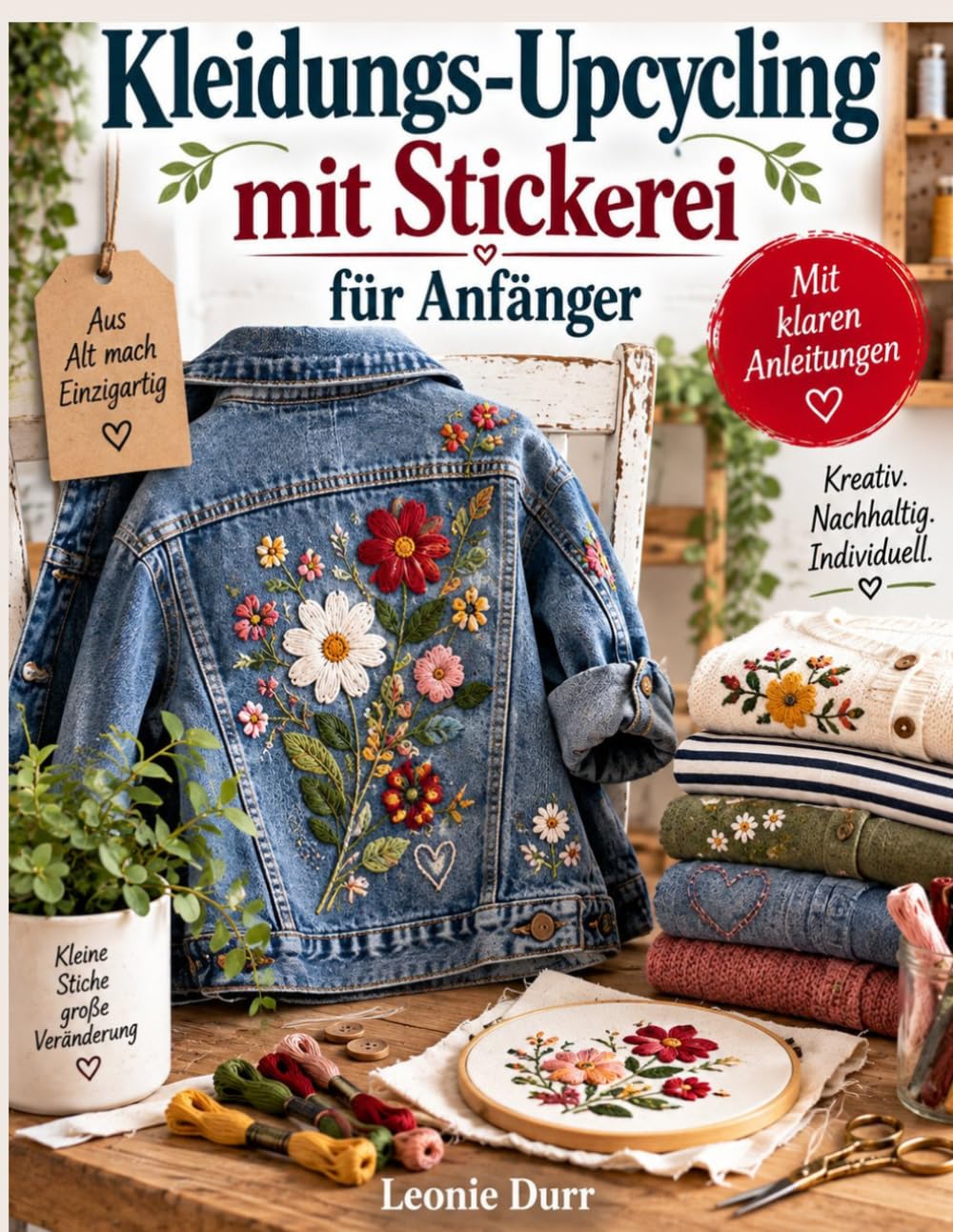 Kleidungs-Upcycling mit Stickerei für Anfänger: Schritt-für-Schritt-Anleitungen mit klaren Diagrammen für Jeans, florale Motive, dekorative Stiche,... Reparaturen und Verzierungen (German Edition) baixar o livro de graça