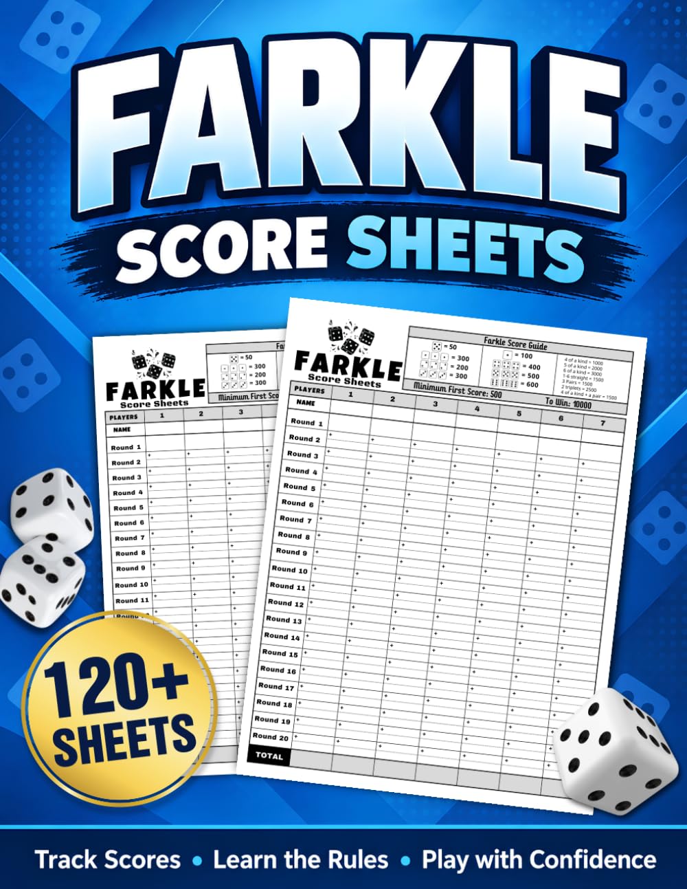 Farkle Score Sheets: 120+ Large Pads For Scorekeeping | 8.5 x 11 Inch baixar livro de graça